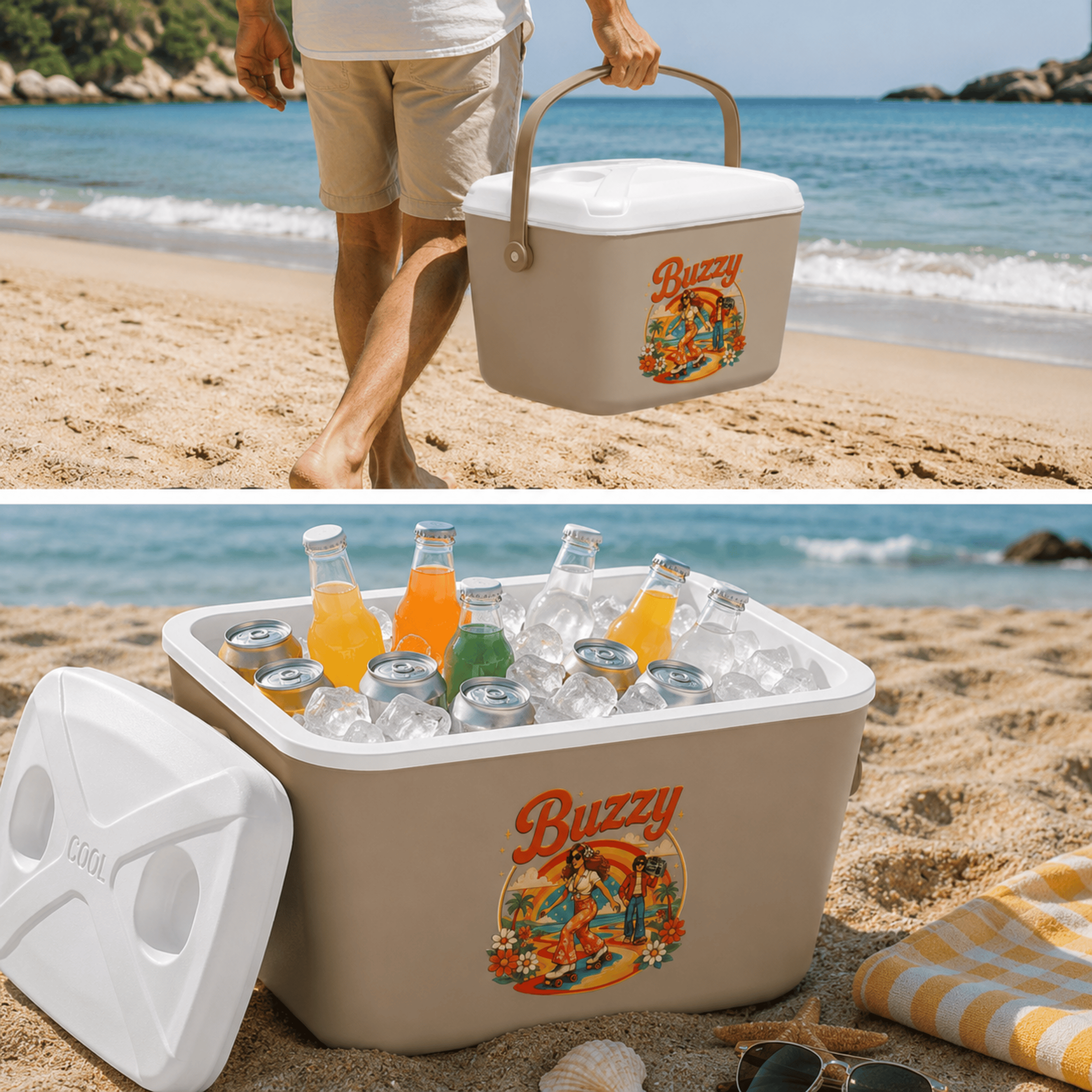 15 LT BUZZY RETRO BUZLUK TERMOS (1177 COOLER BOX)
