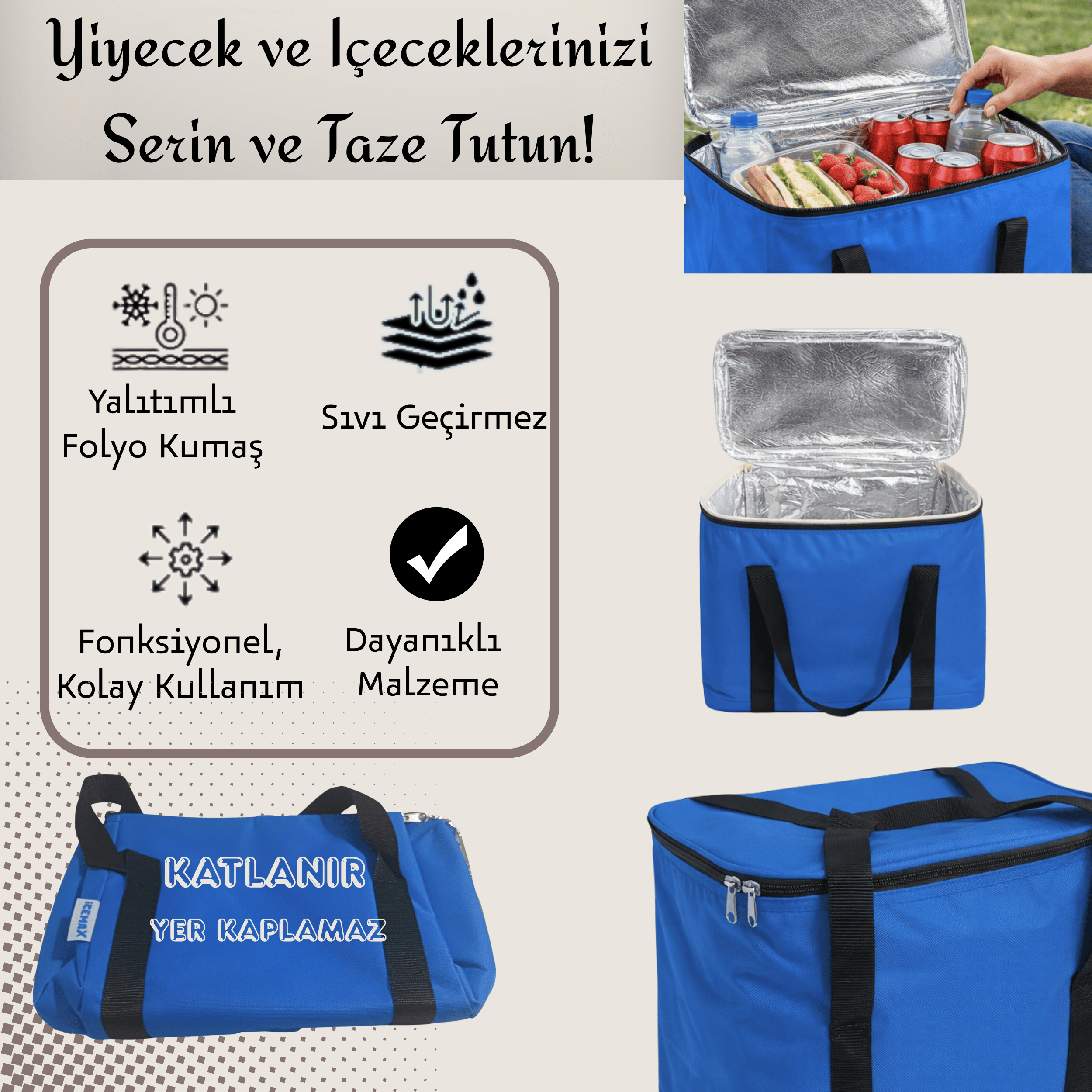 15 LT Icemax Termal Buzluk Çanta ,Soğuk Tutma Çanta