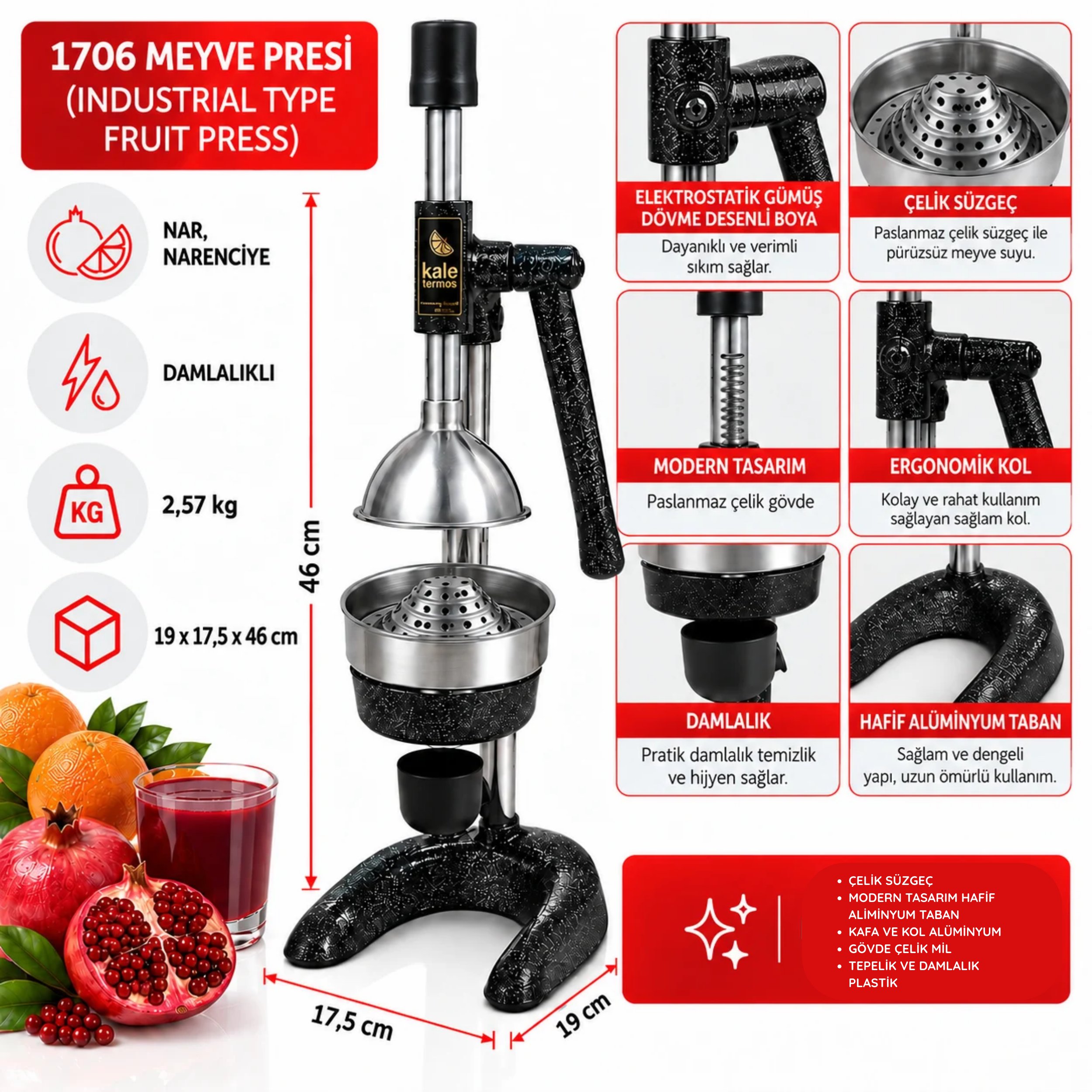 1706 MEYVE PRESİ (INDUSTRIAL TYPE FRUIT PRESS)