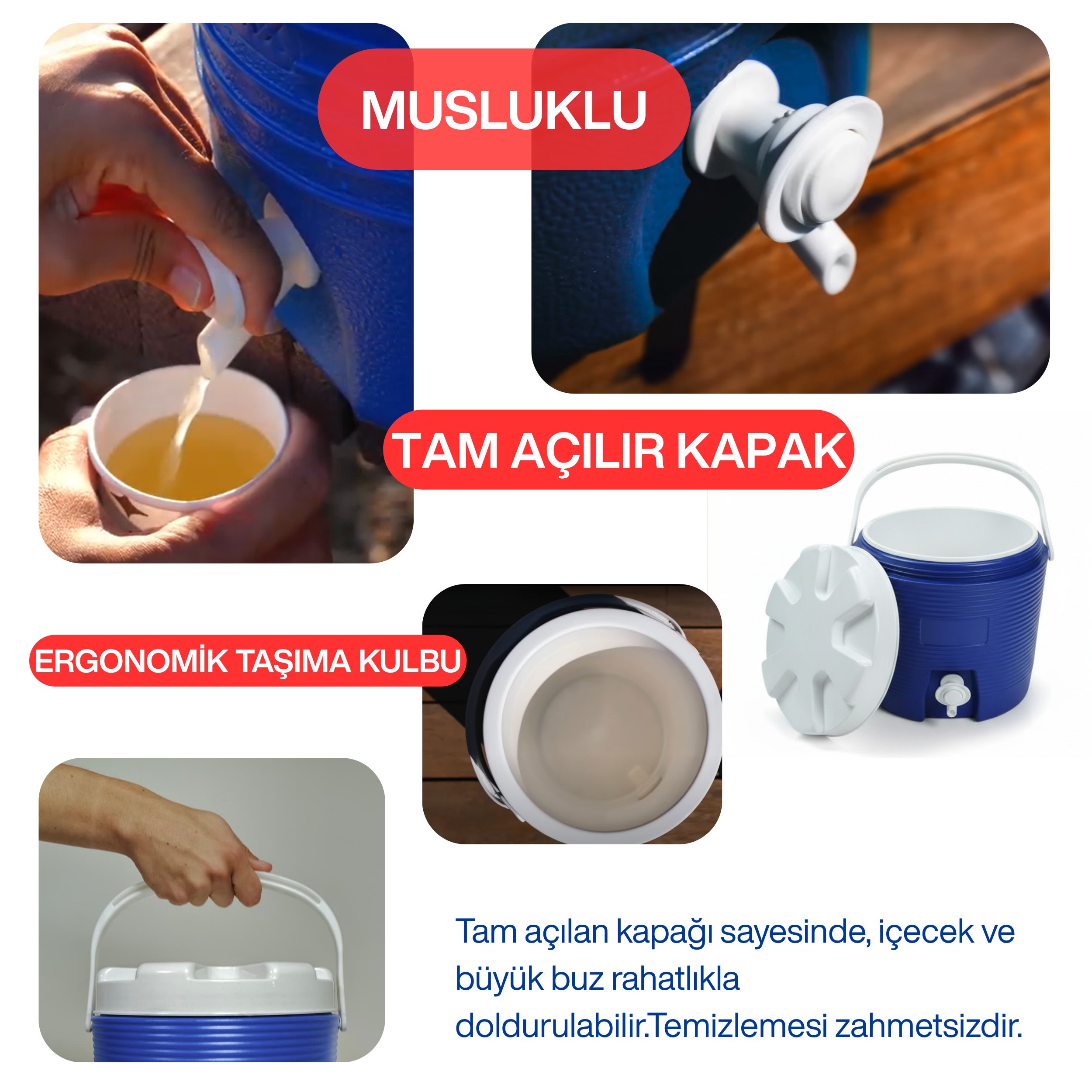 18 Lt Süper Piknik Termos (1012 Super Picnic Cooler Jug)