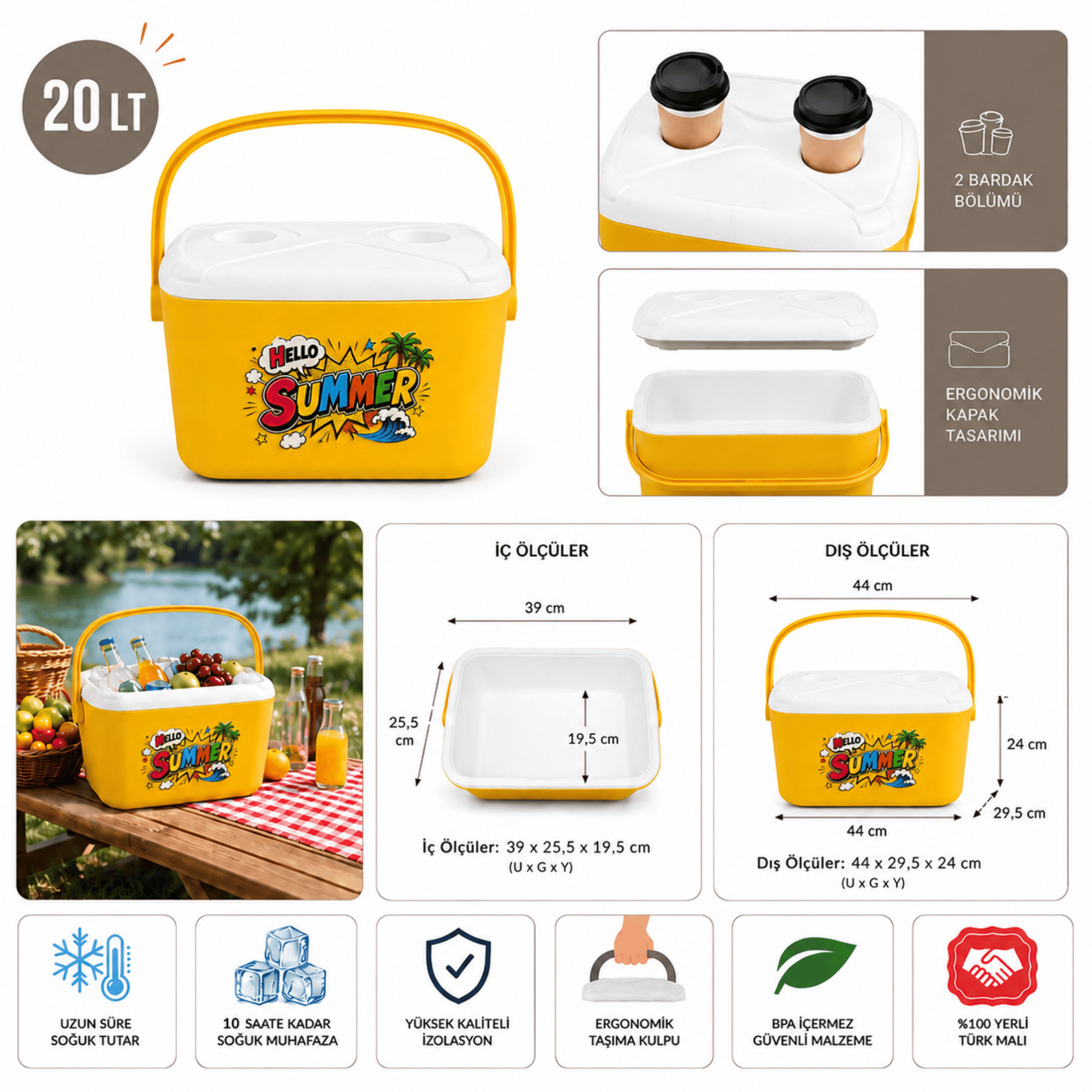 20 LT BUZZY RETRO BUZLUK TERMOS (1179 COOLER BOX)