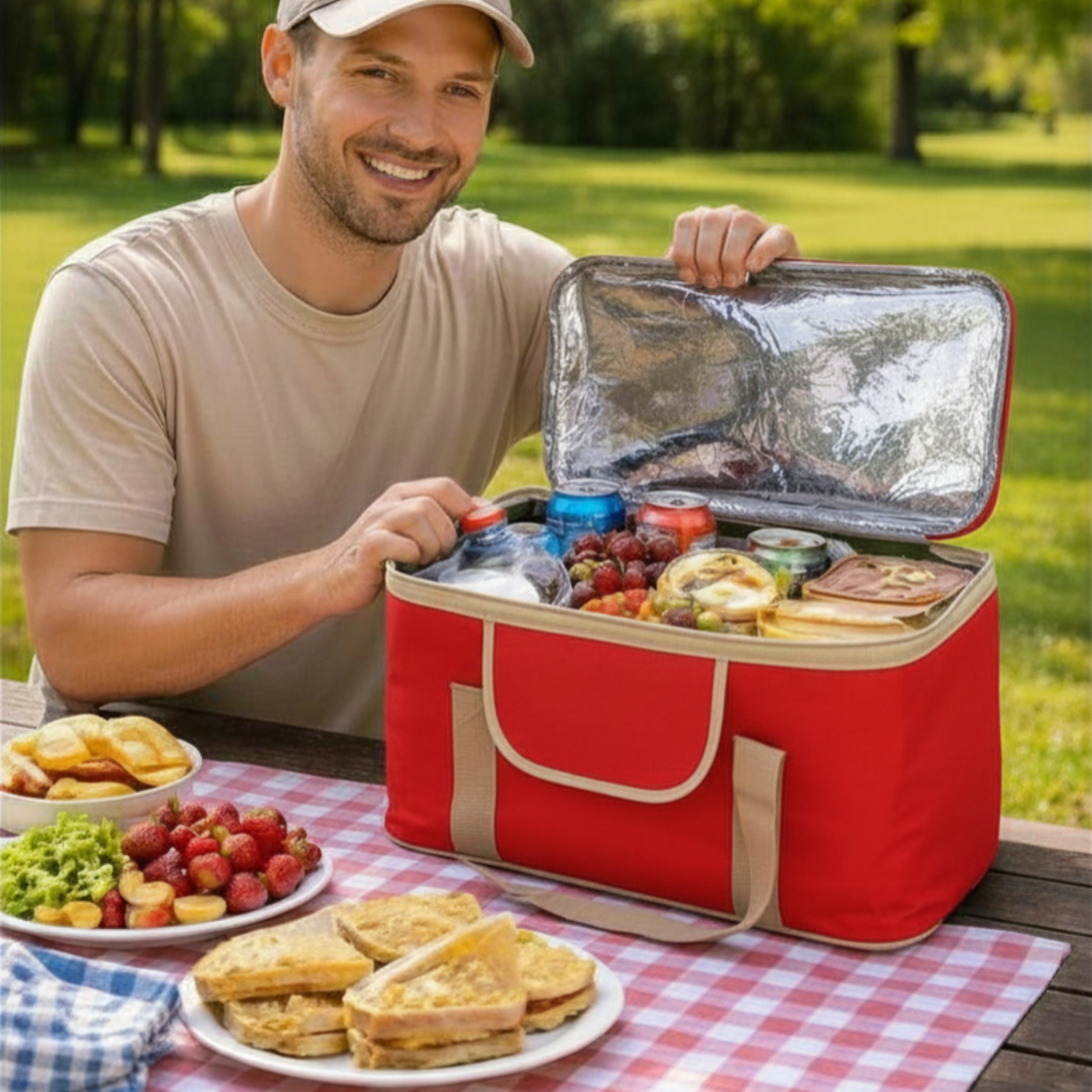 20 LT Eco Lüx Termal Çanta -Piknik Çantası,Soğutucu Buzluk Çanta