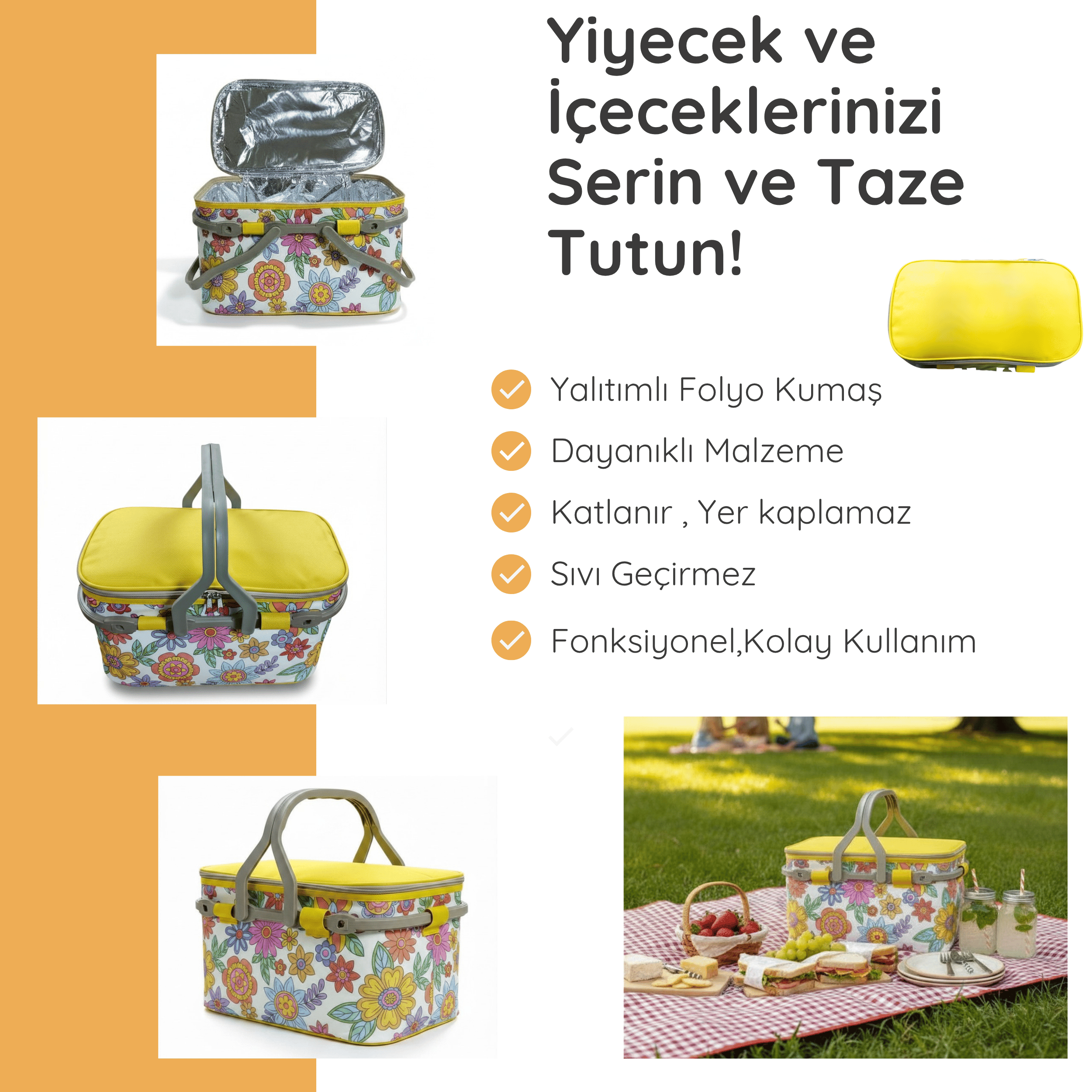 20 LT Piknik Sepeti ( 1113 Picnic Bag  )
