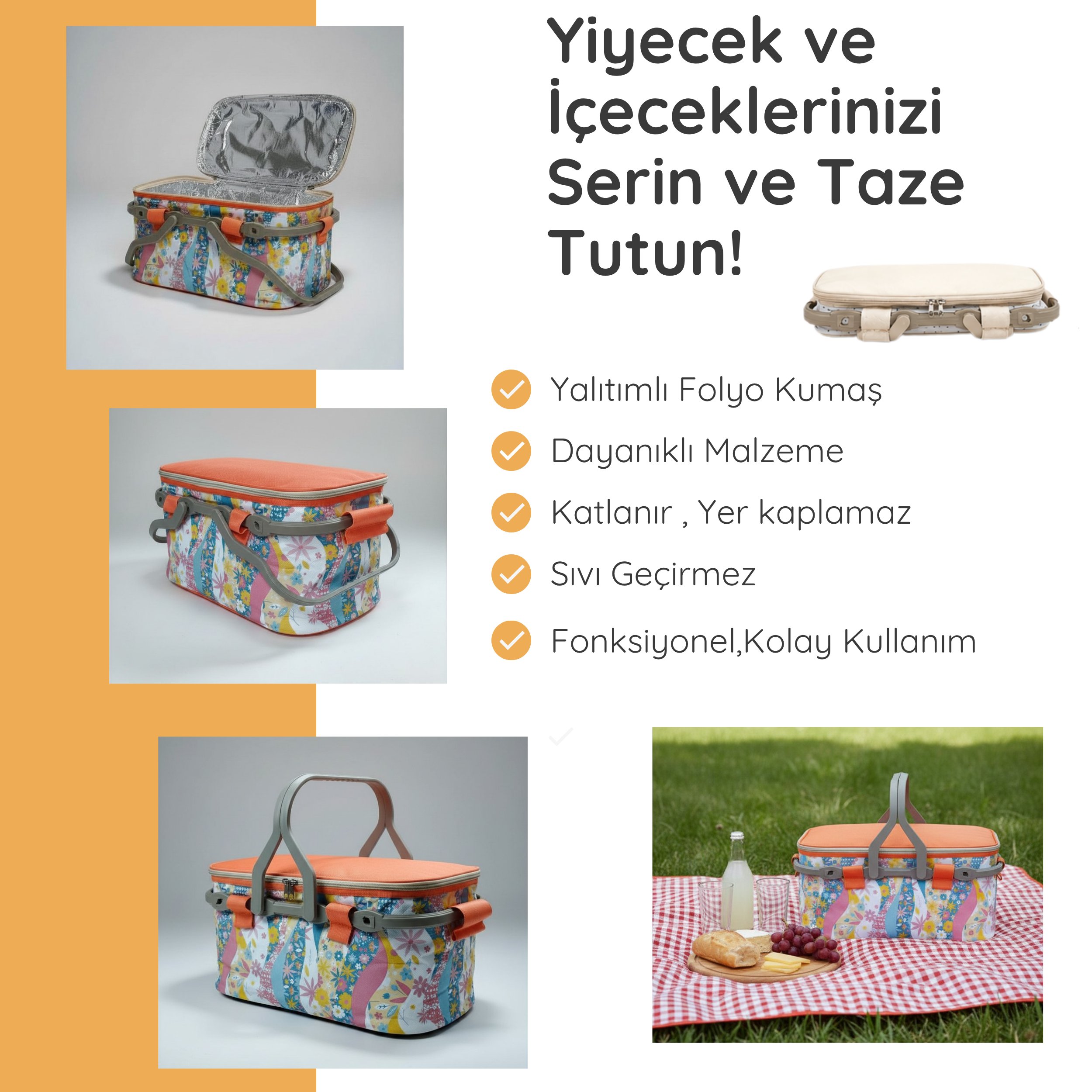20 LT Piknik Sepeti ( 1113 Picnic Bag  )