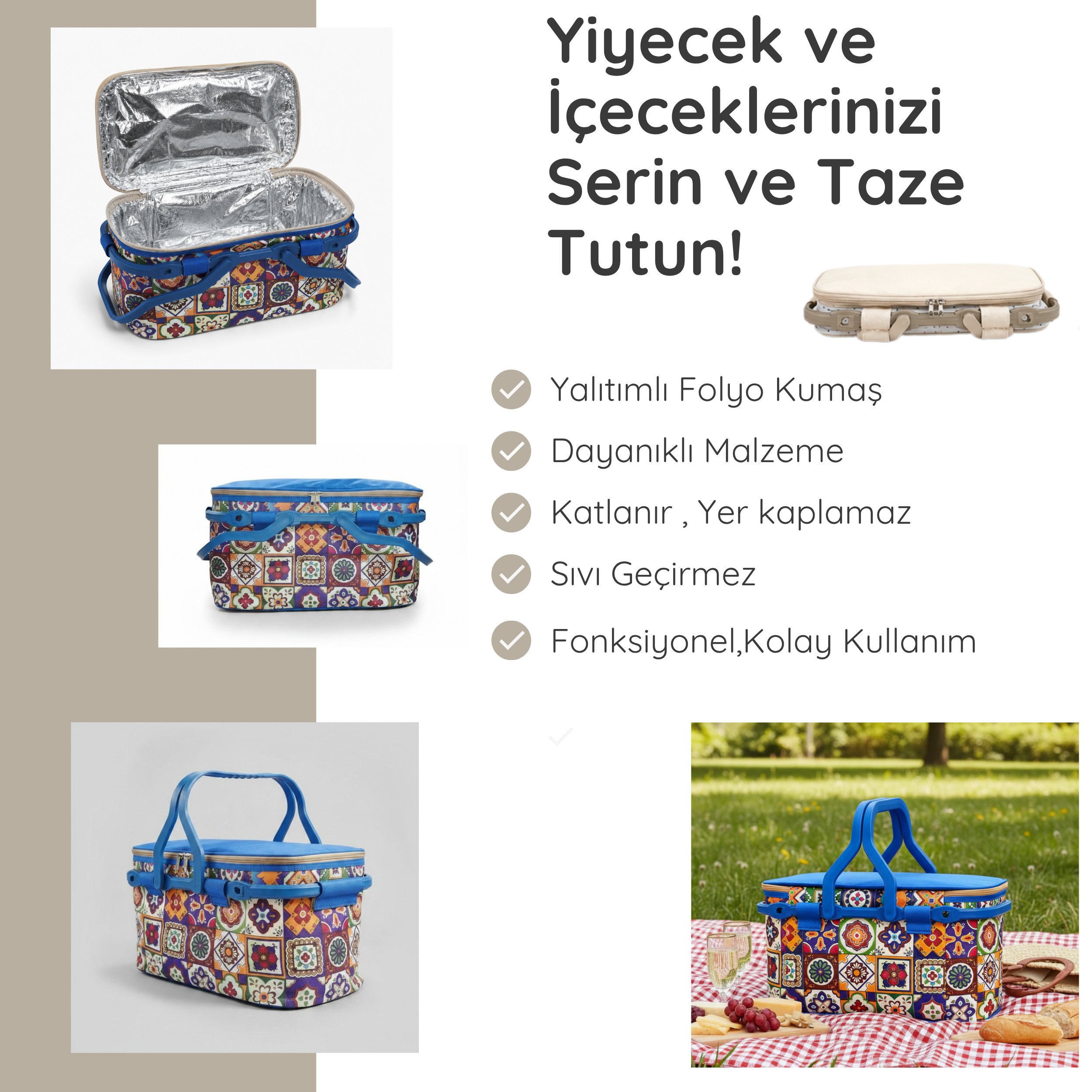 20 LT Piknik Sepeti ( 1113 Picnic Bag  )