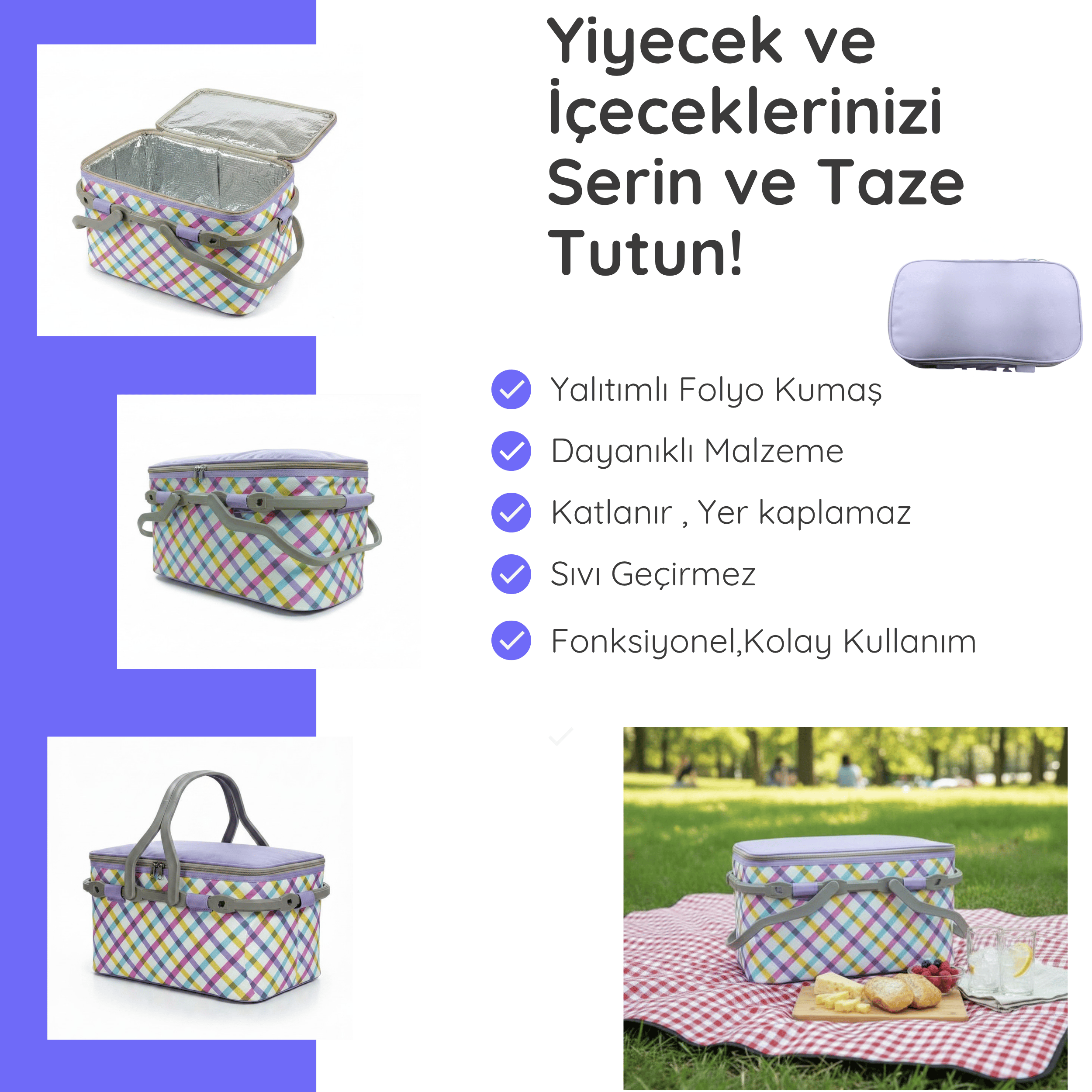 20 LT Piknik Sepeti ( 1113 Picnic Bag  )
