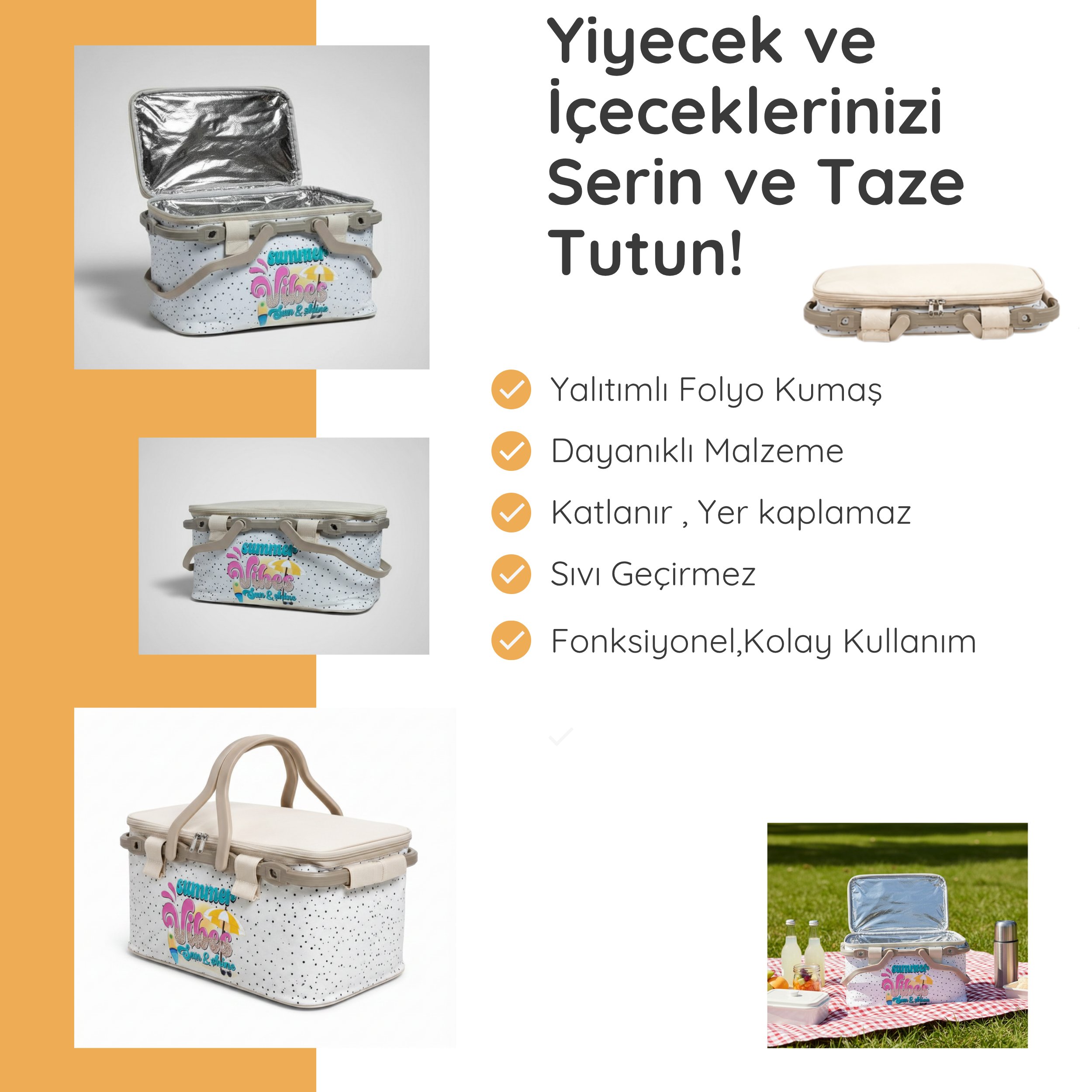 20 LT PİKNİK SEPETİ ( 1120 PİCNİC BAG )