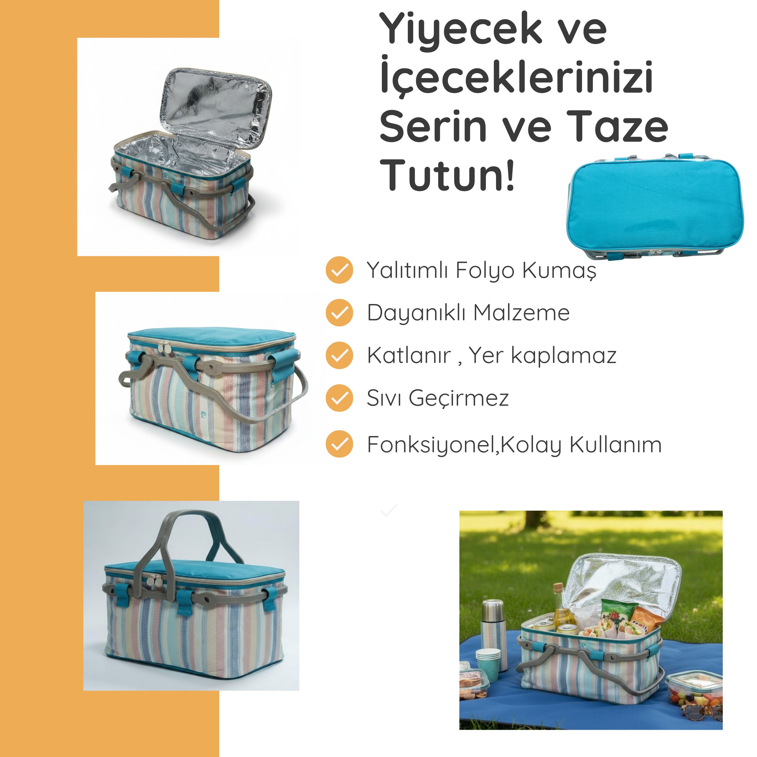 20 LT TERMAL PİKNİK SEPETİ 