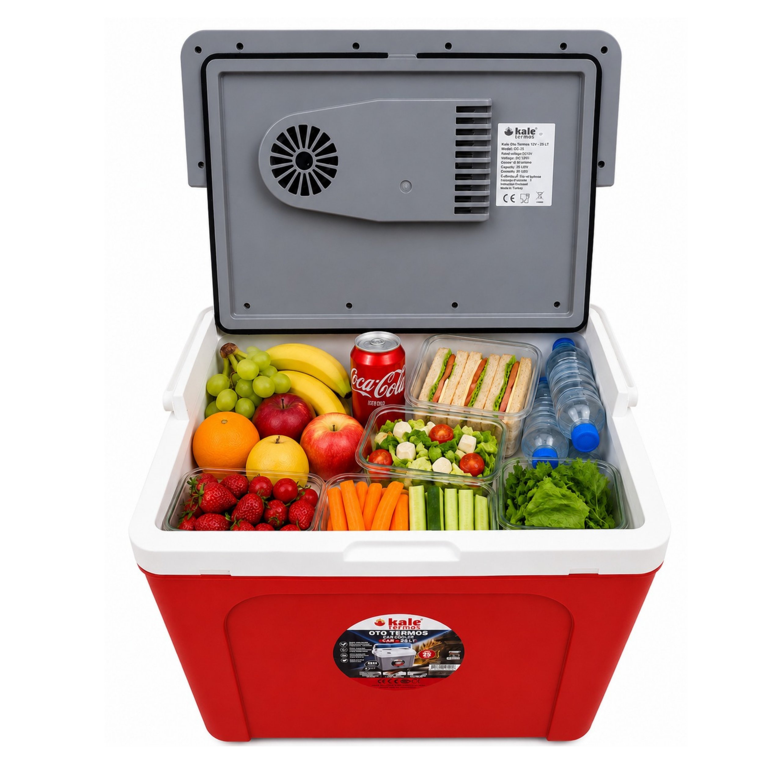 25 Litre 12v Oto Buzdolabı Termos- Portatif, Elektrikli, Oto Şarj Kablolu( 1050 Thermoelectric Cooler 12v.)