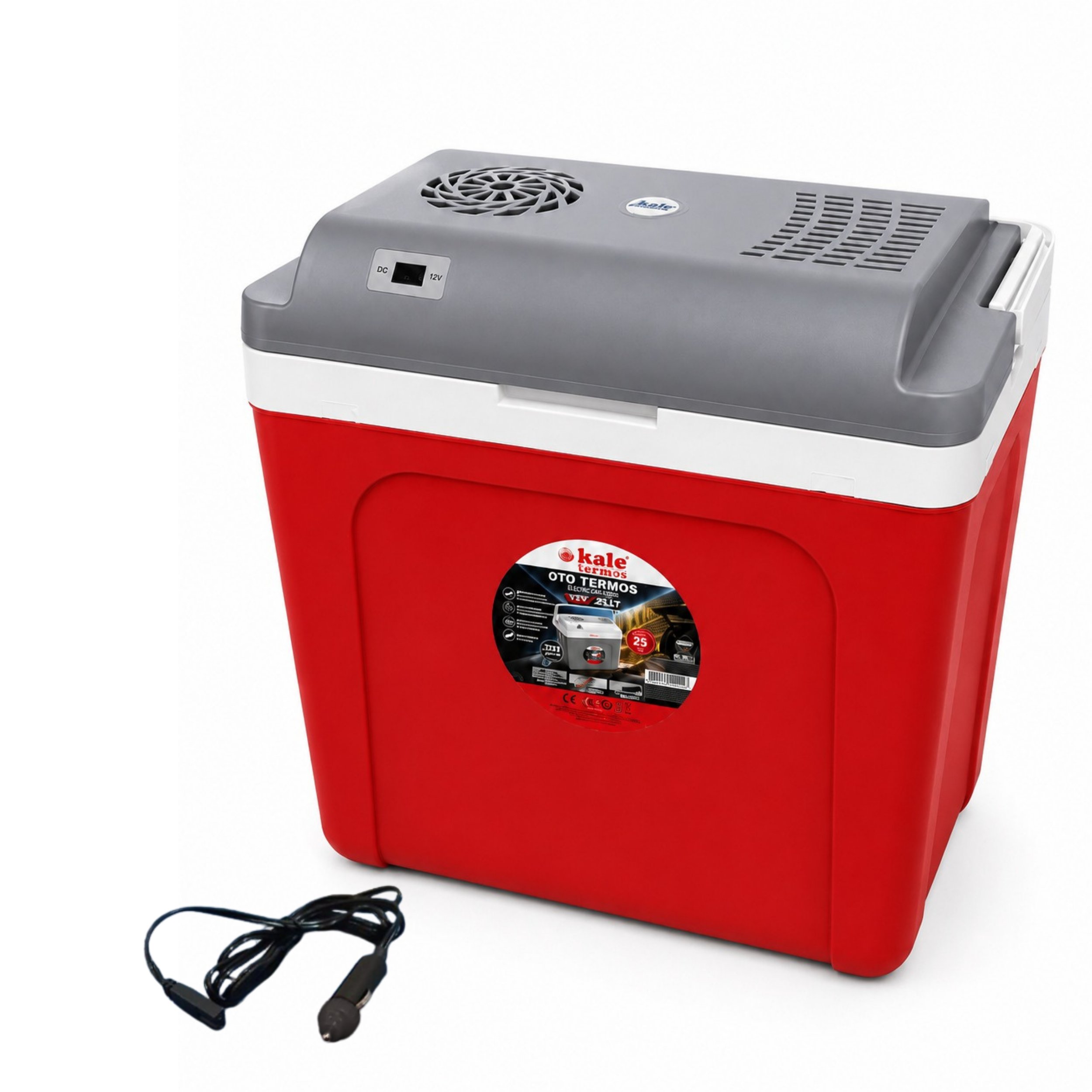 25 Litre 12v Oto Buzdolabı Termos- Portatif, Elektrikli, Oto Şarj Kablolu( 1050 Thermoelectric Cooler 12v.)