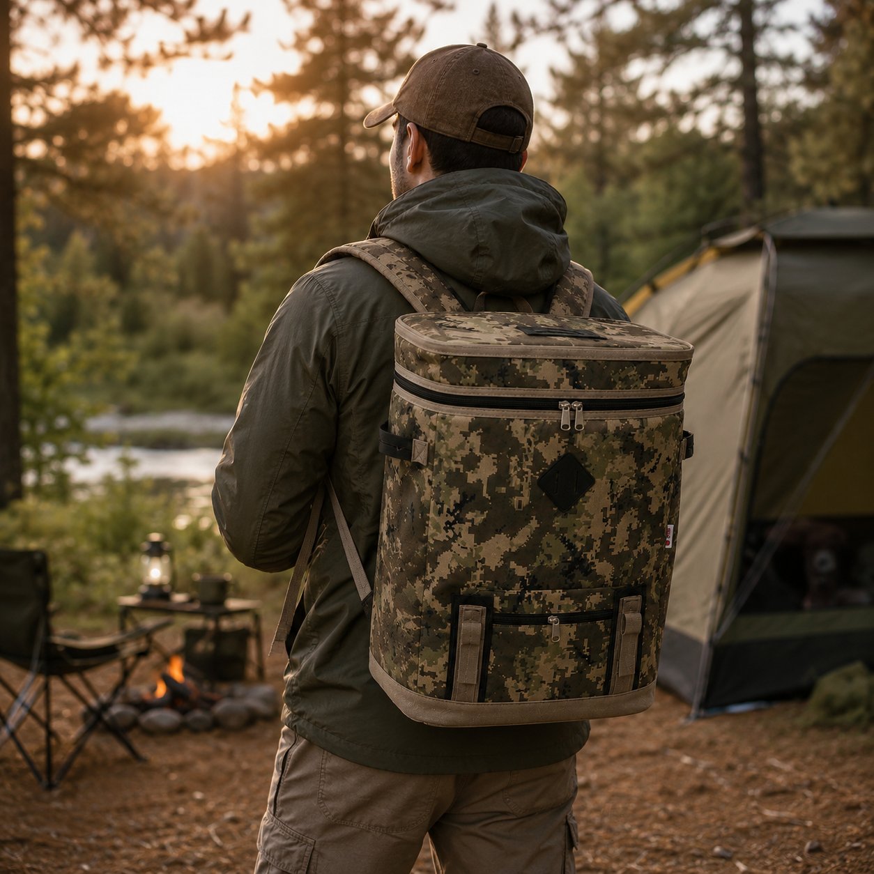 30 lt Outdoor Termal Sırt Çantası-Kamuflaj Desen