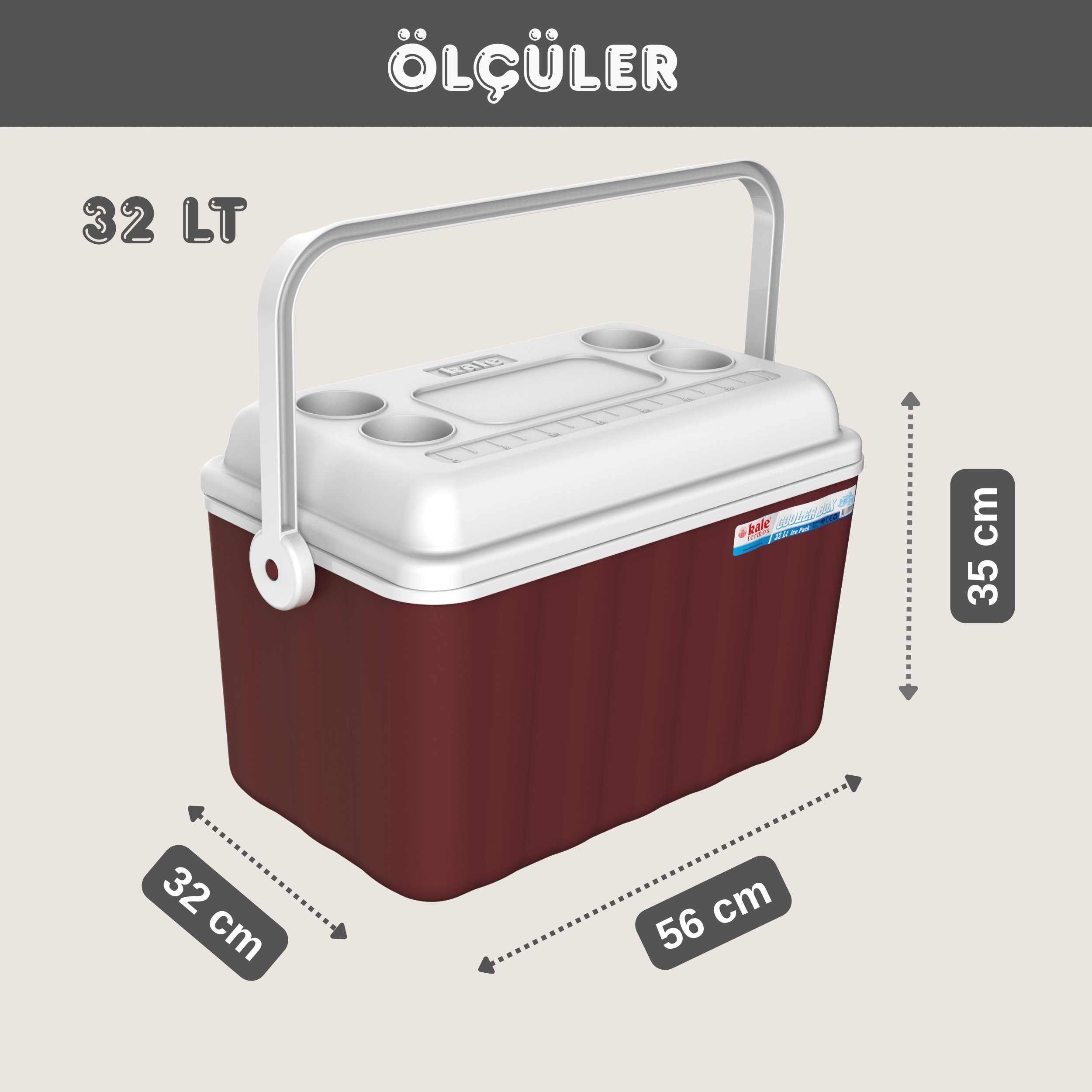 32 LT BUZLUK TERMOS (1015 COOLER BOX) BORDO
