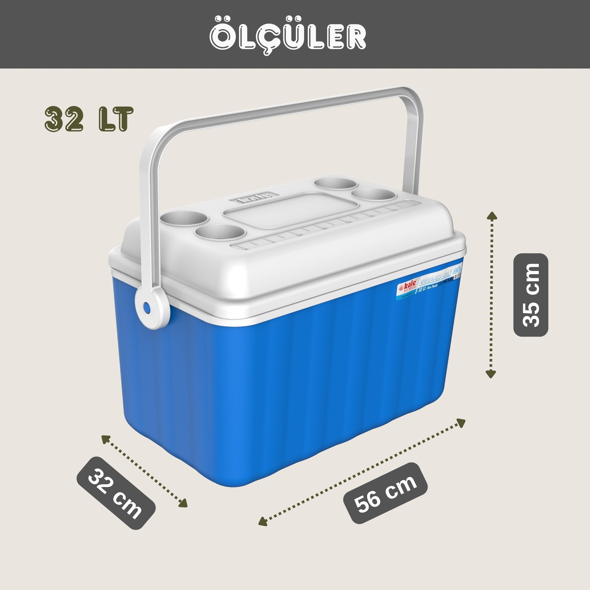 32 LT BUZLUK TERMOS + 2 ADET K 950 BUZ AKÜSÜ