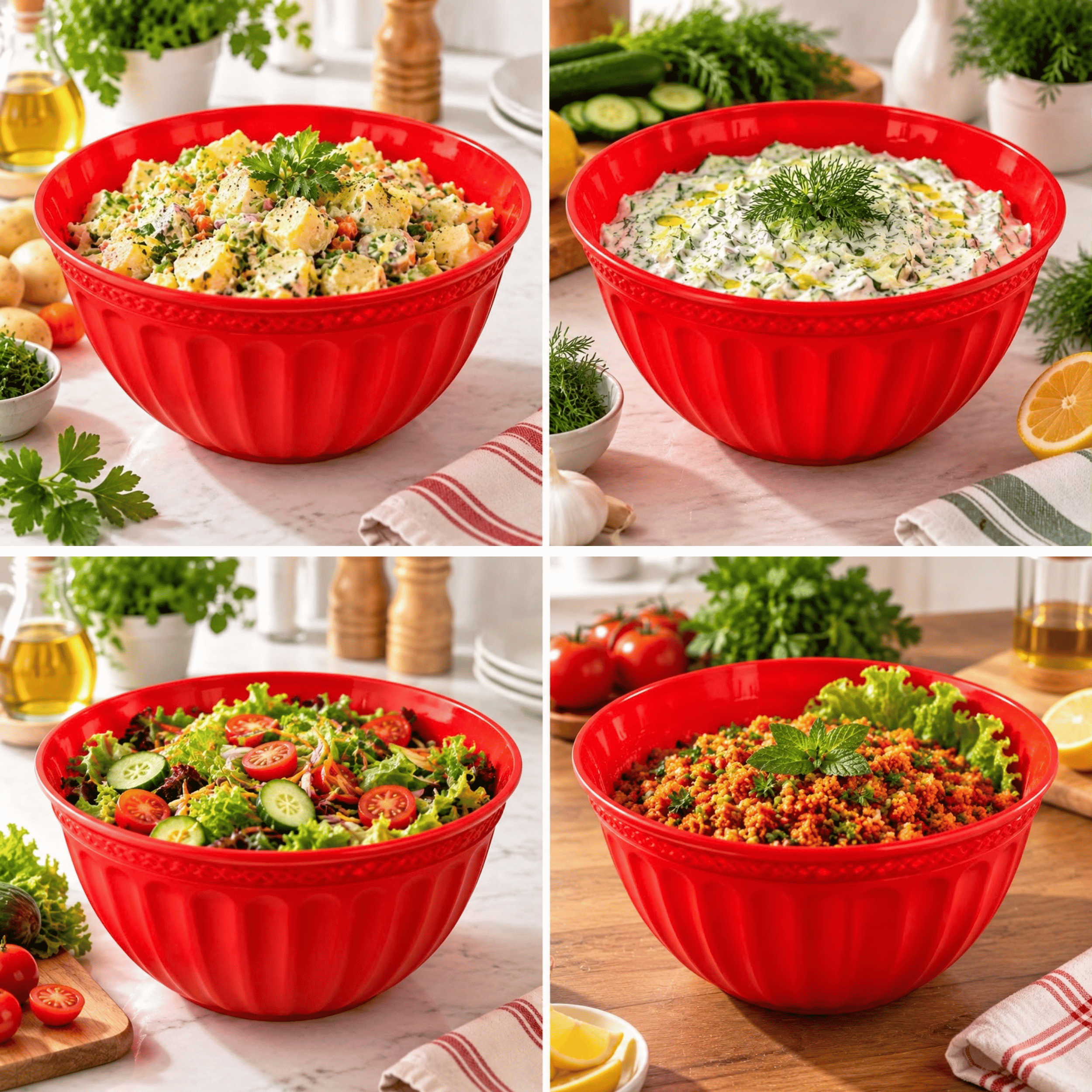 4 LT KARIŞTIRMA KABI - HAMUR YOĞURMA KABI - SALATA