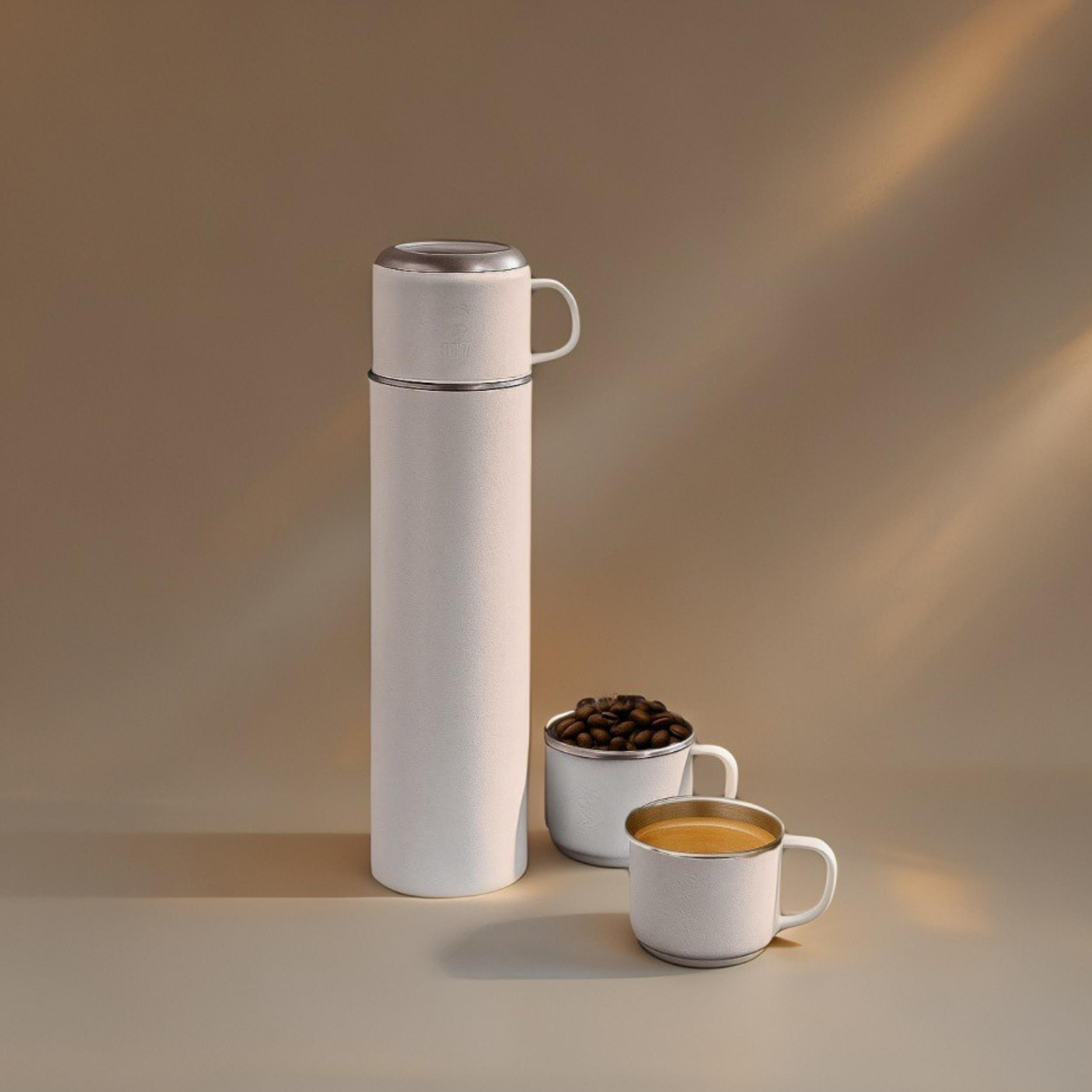 500 ML  ÇELİK BARDAKLI MATARA SETİ