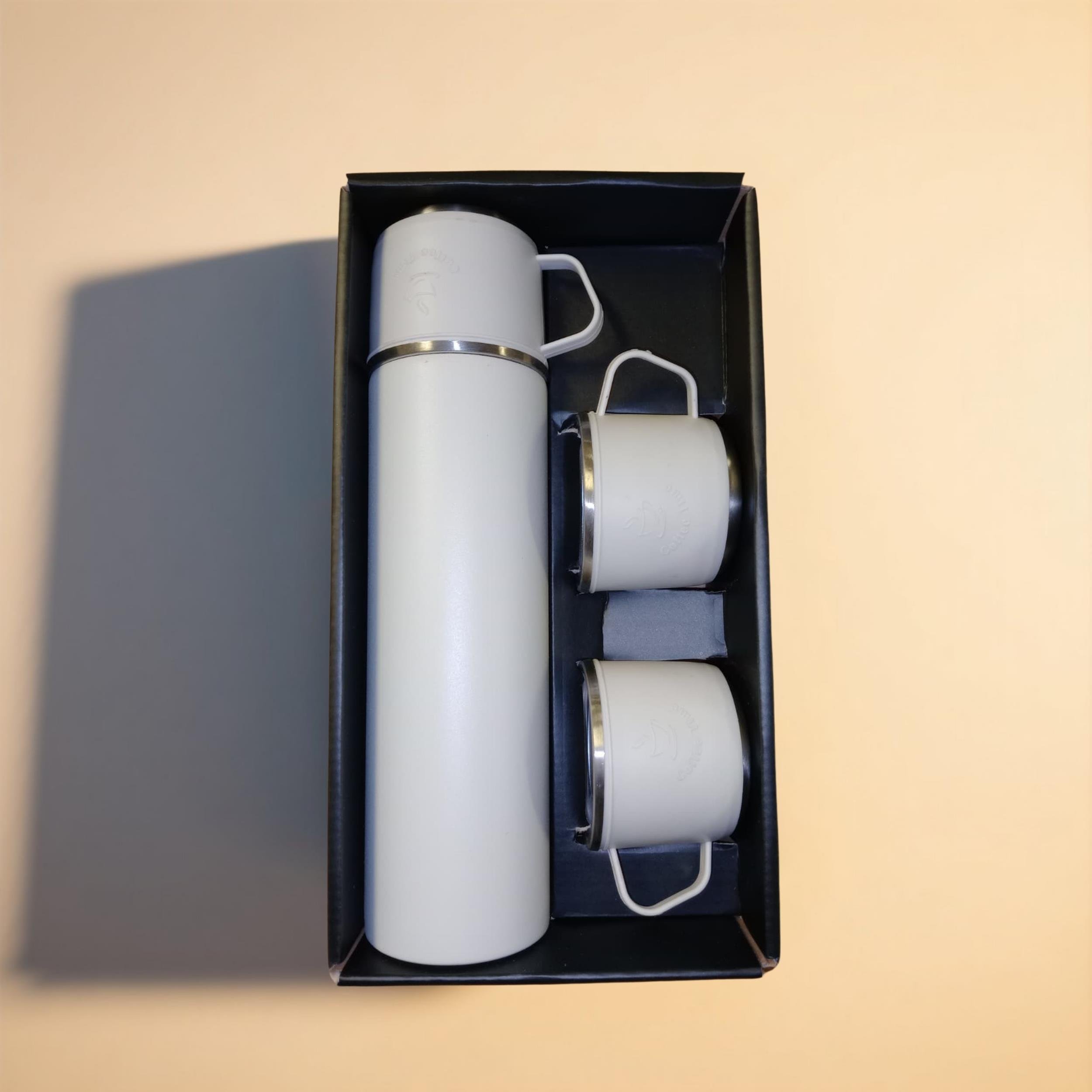500 ML  ÇELİK BARDAKLI MATARA SETİ