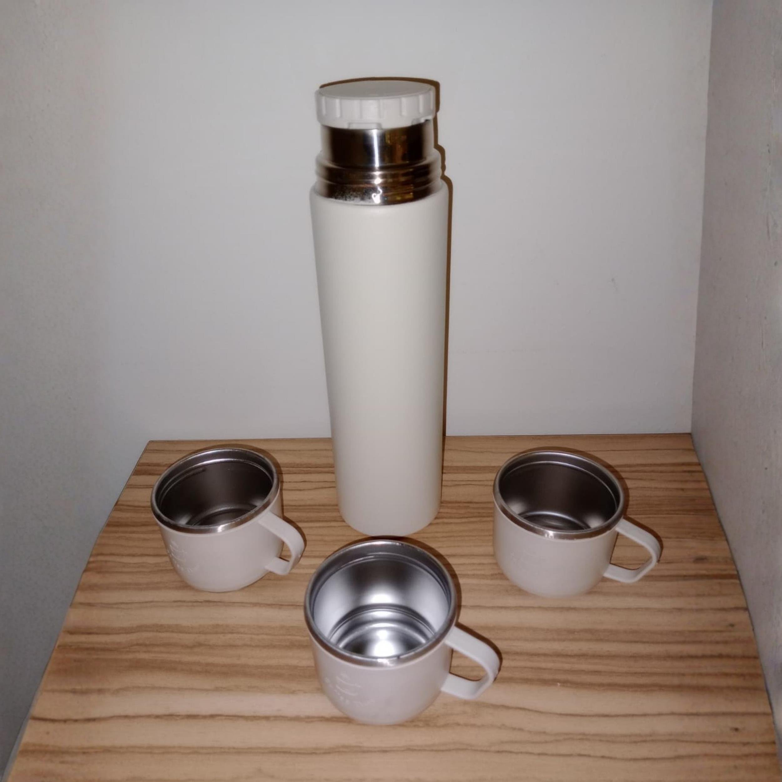 500 ML  ÇELİK BARDAKLI MATARA SETİ