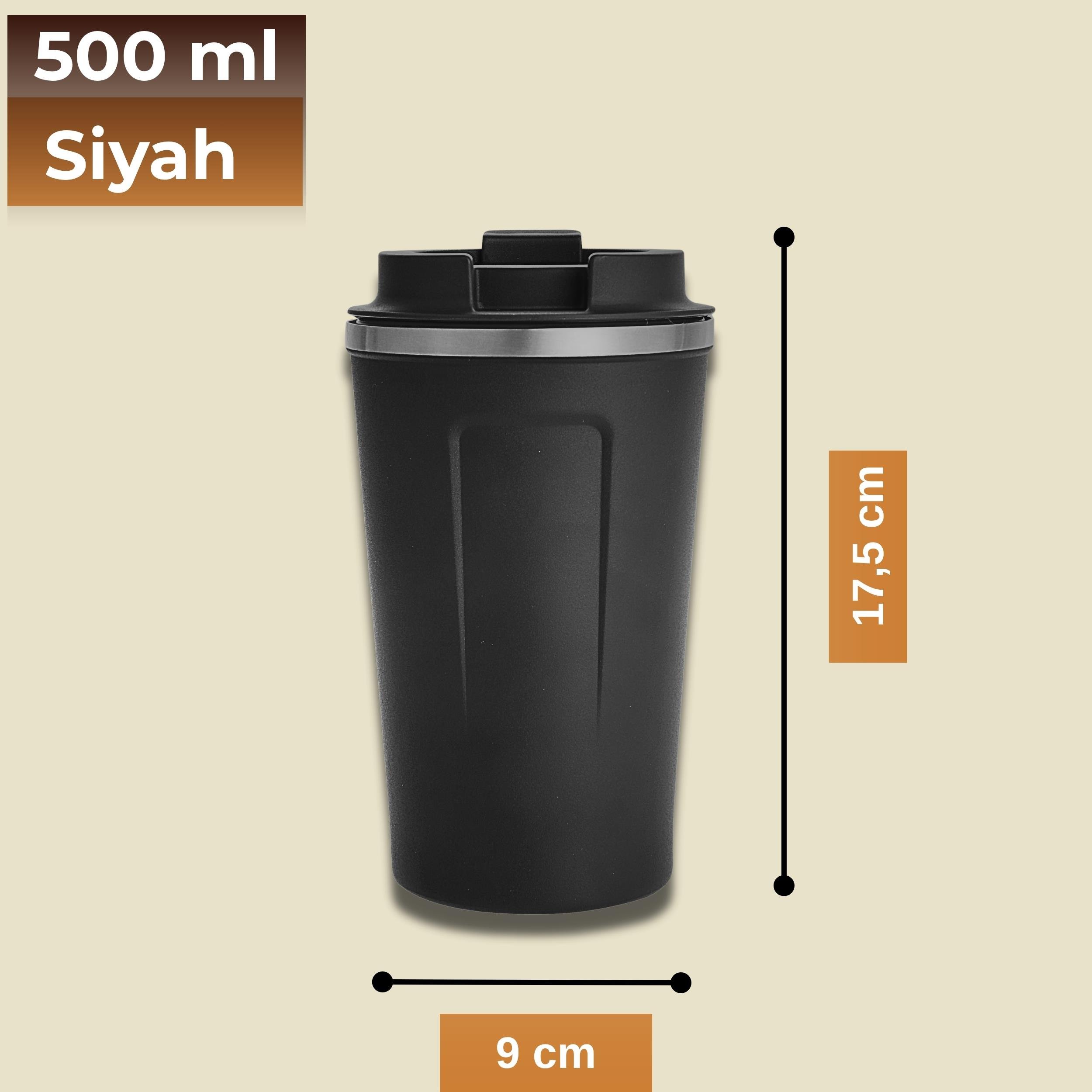 500 ml Paslanmaz Çelik Bardak Termos Çift Katmanlı
