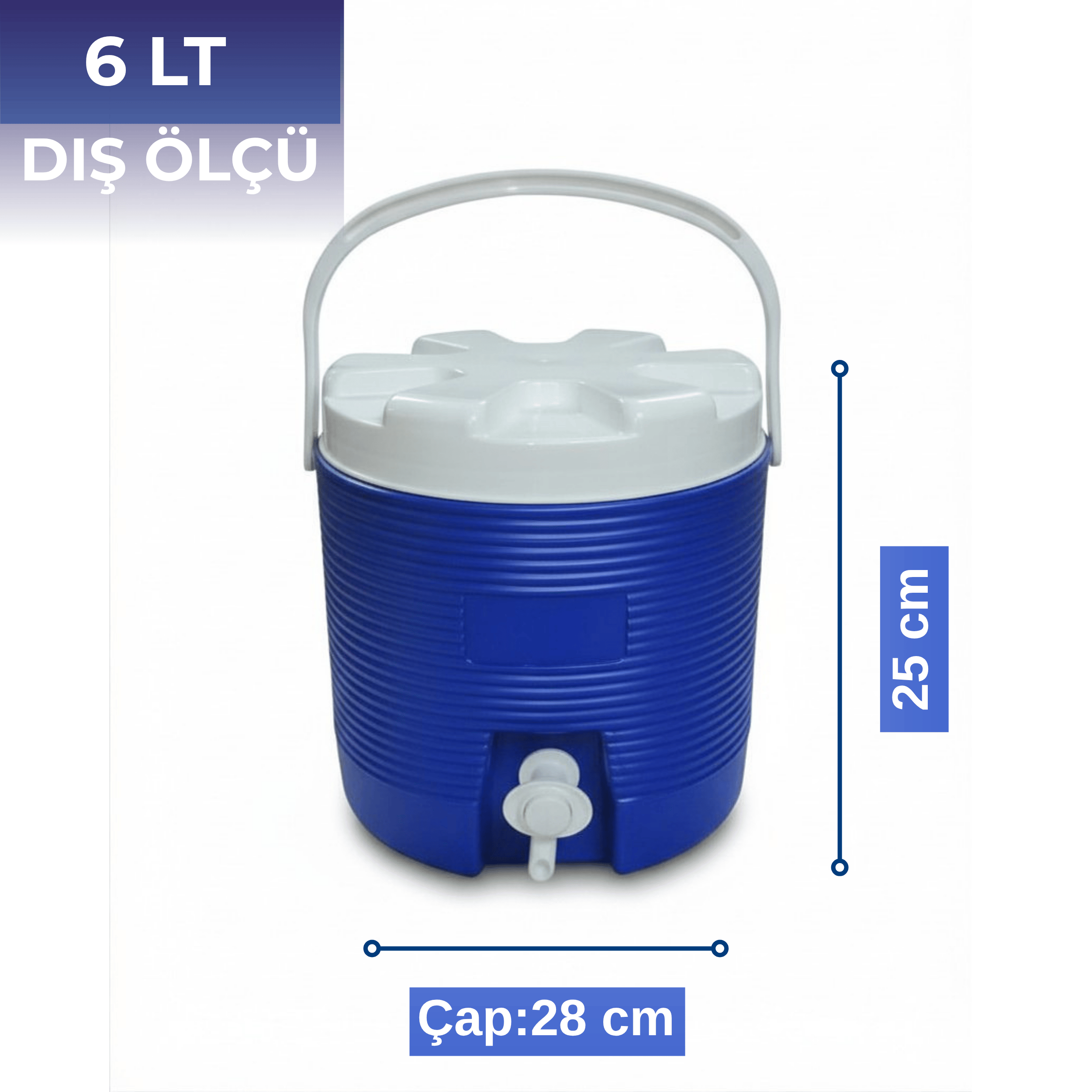 6 Lt Süper Piknik Termos (1010 Super Picnic Cooler Jug)