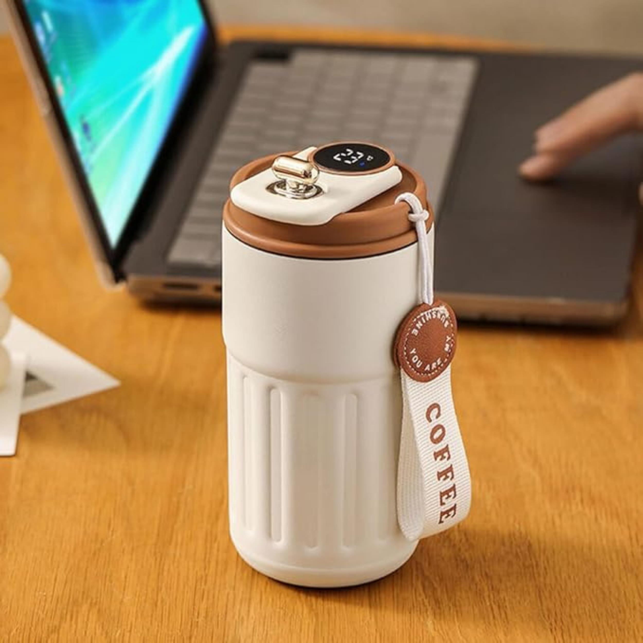 Akıllı Led Sıcaklık Göstergeli Çelik Termos/Mug-400 ml