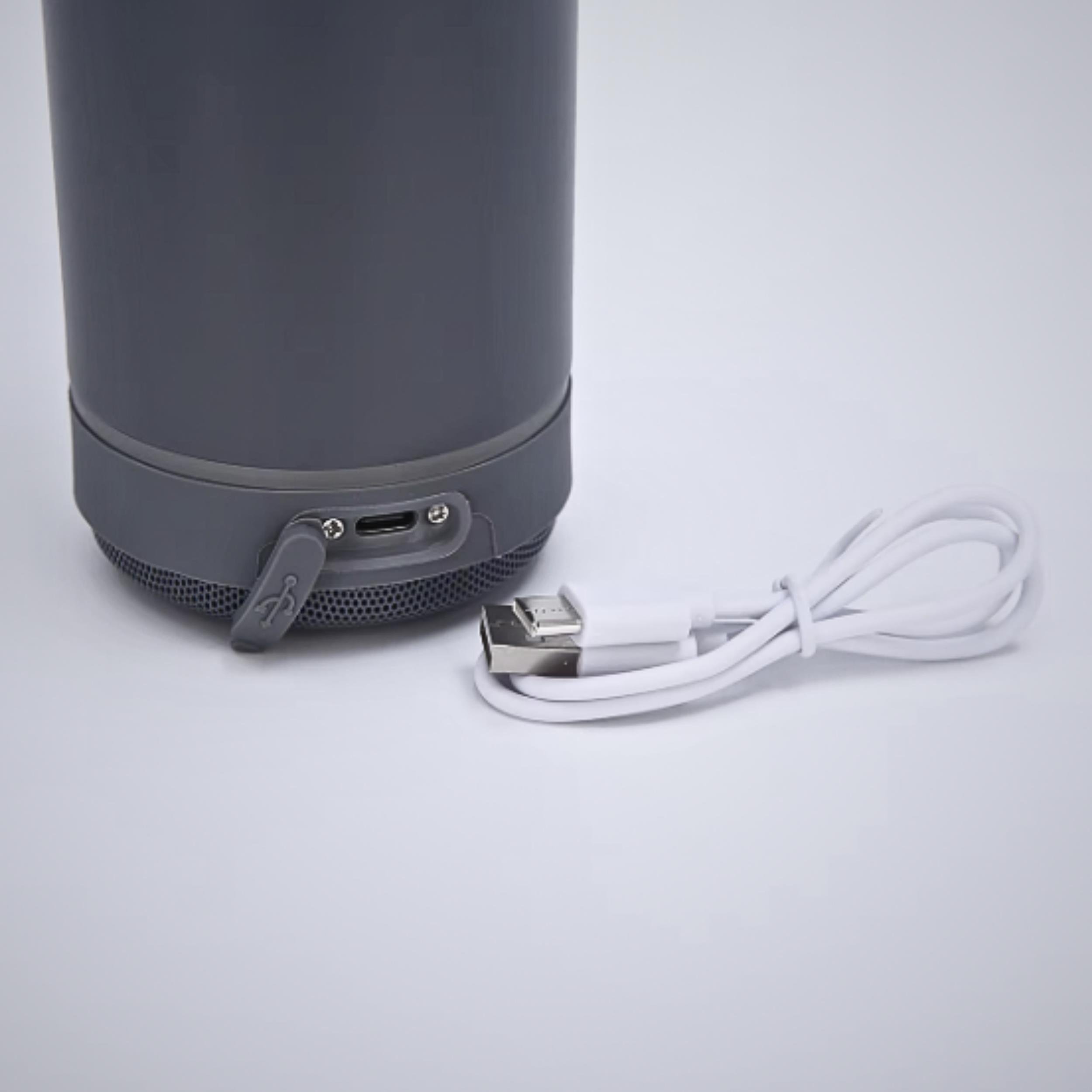 Bluetooth Hoparlörlü Paslanmaz Çelik Termos Bardak 600 ml -Pipetli ,Çift Kullanımlı Kapak