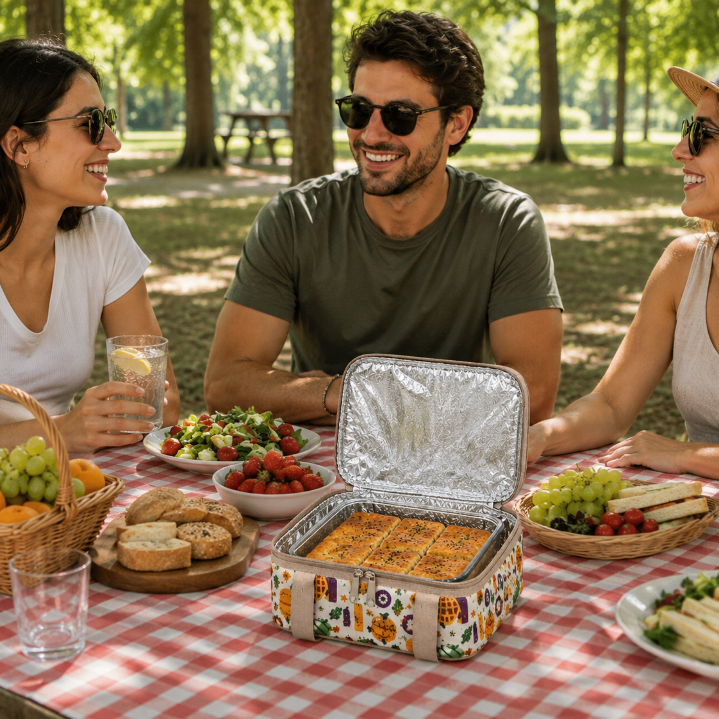 Borcam Termal Çantası-Yemek çantası-30 Cm Kare