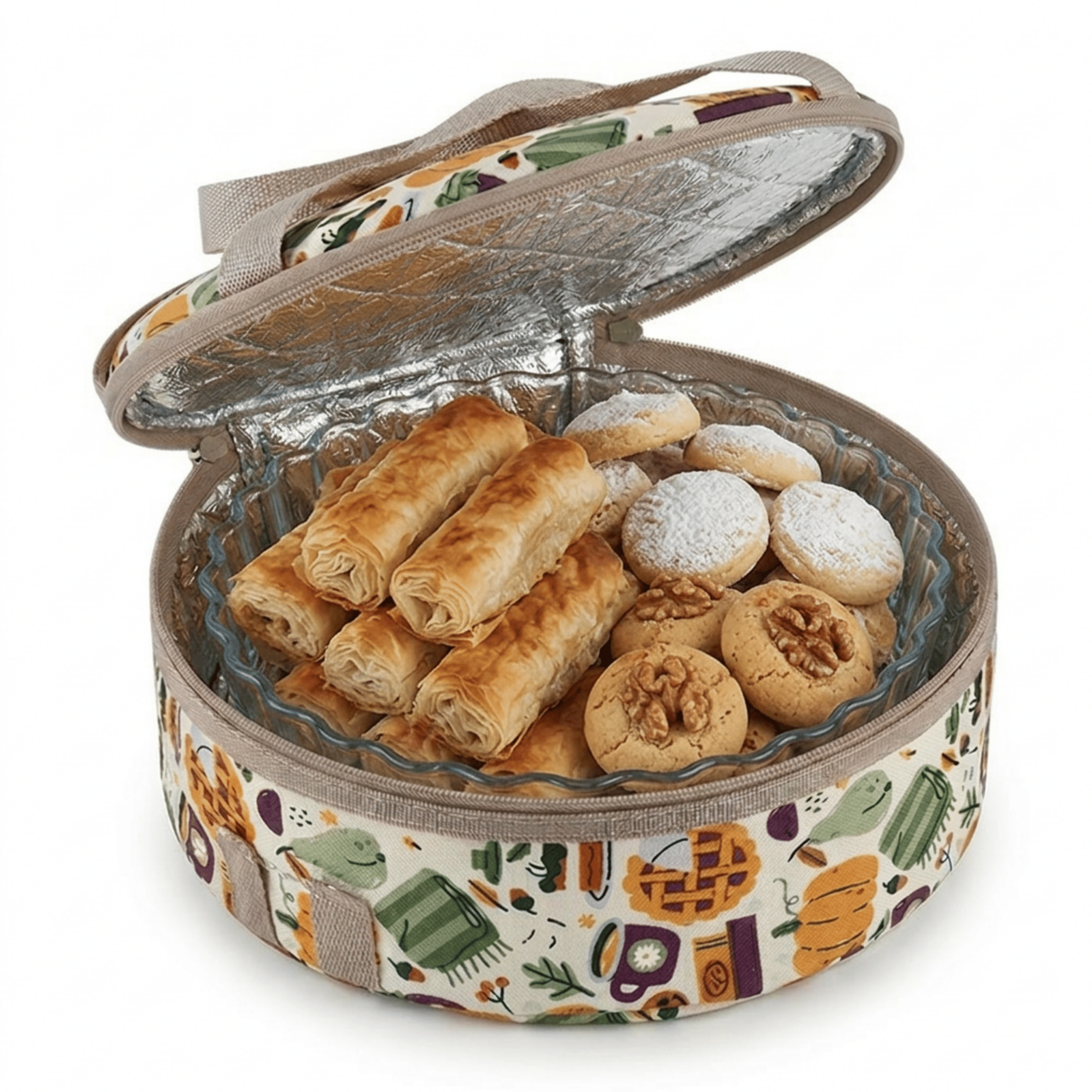 Borcam Termal Çantası-Yemek çantası-30 Cm Yuvarlak