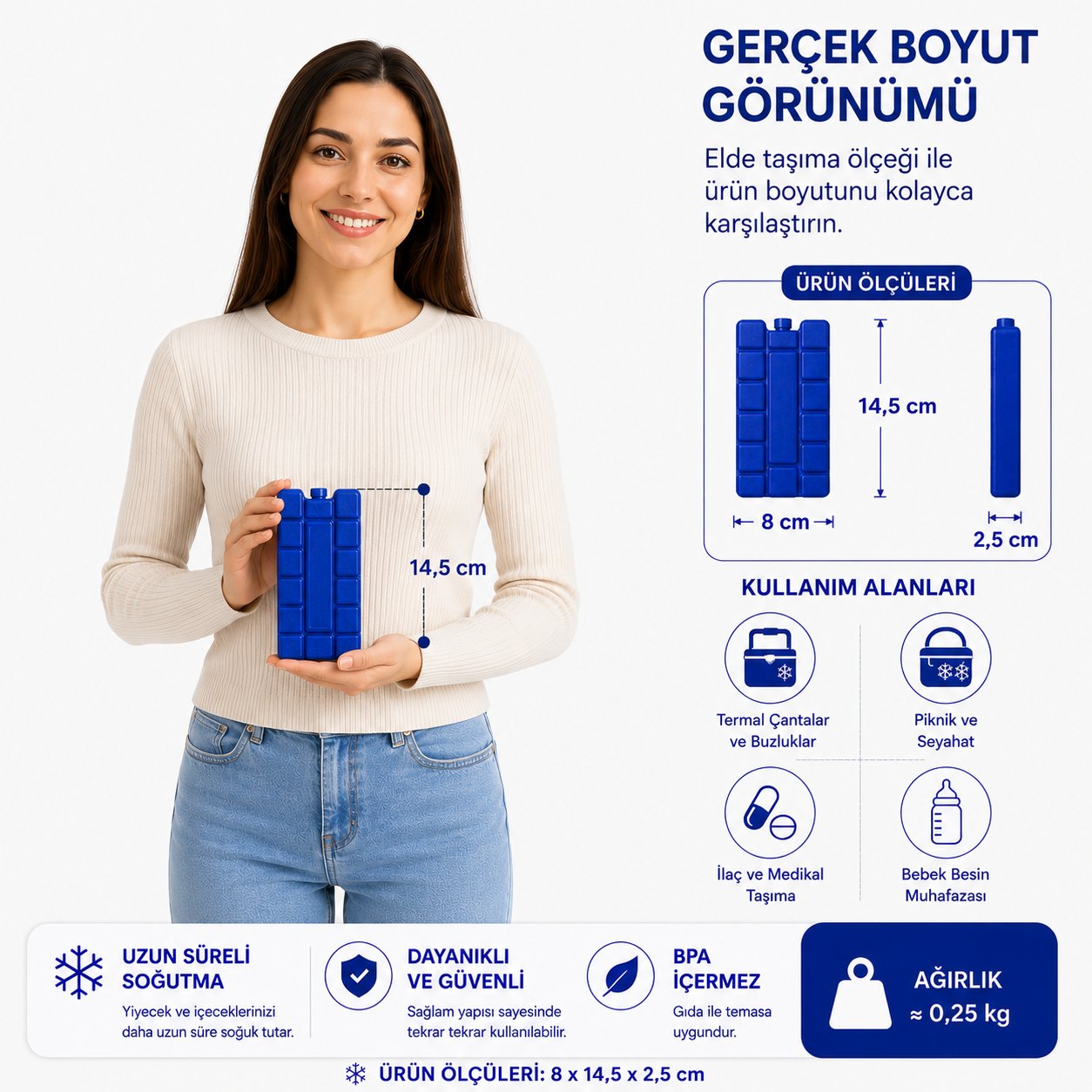 K-250 Buz Aküsü ( İce Pack ) -8 Li