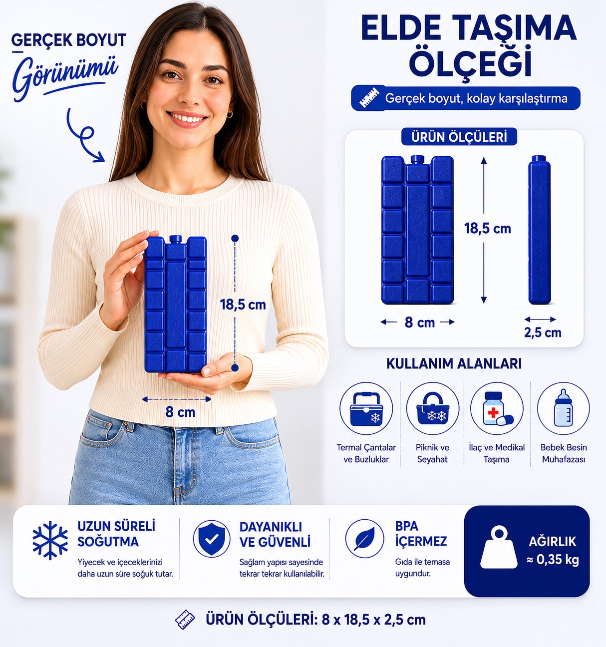 K-350 Buz Aküsü ( İce Pack ) -6 Lı