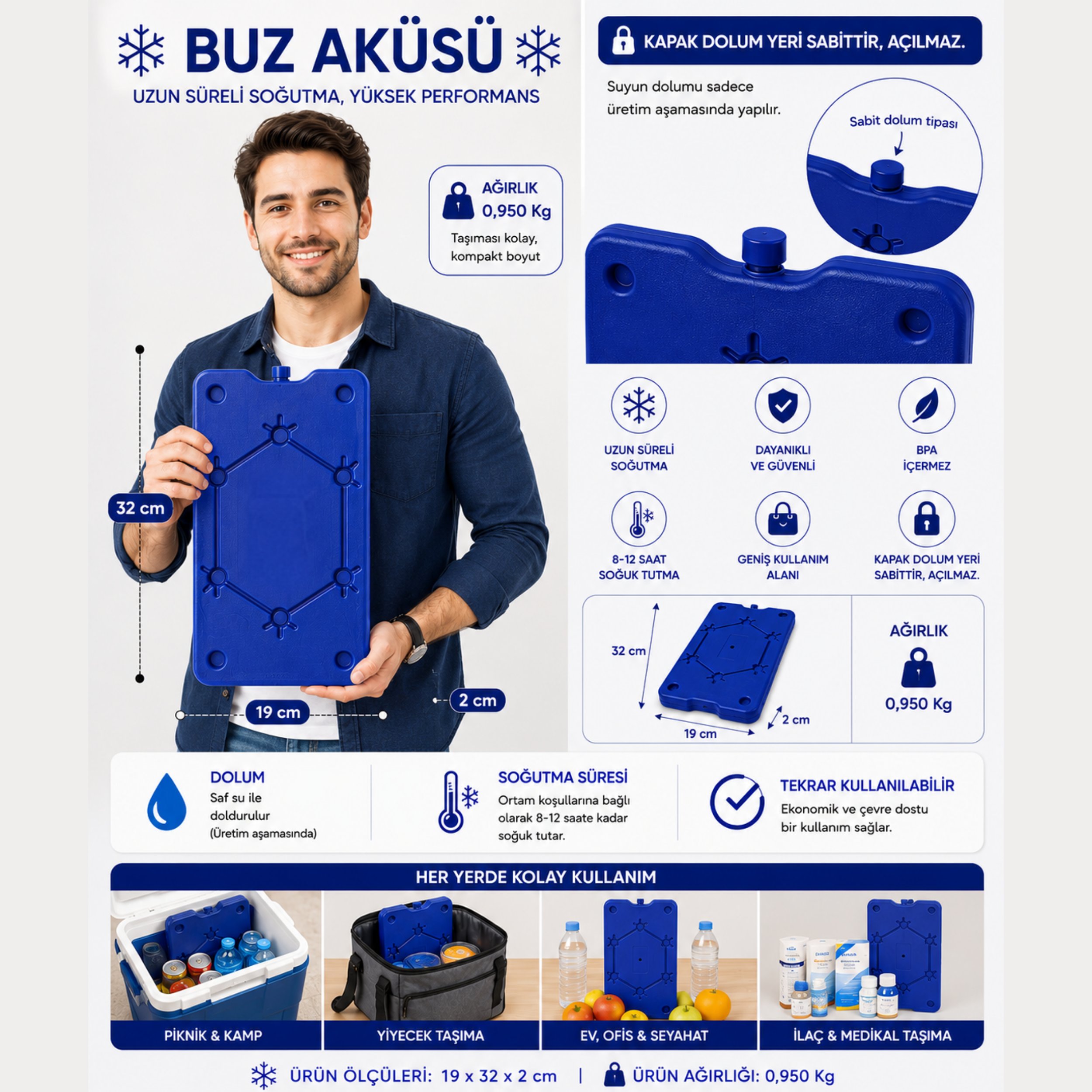 K-950 Buz Aküsü ( İce Pack ) 
