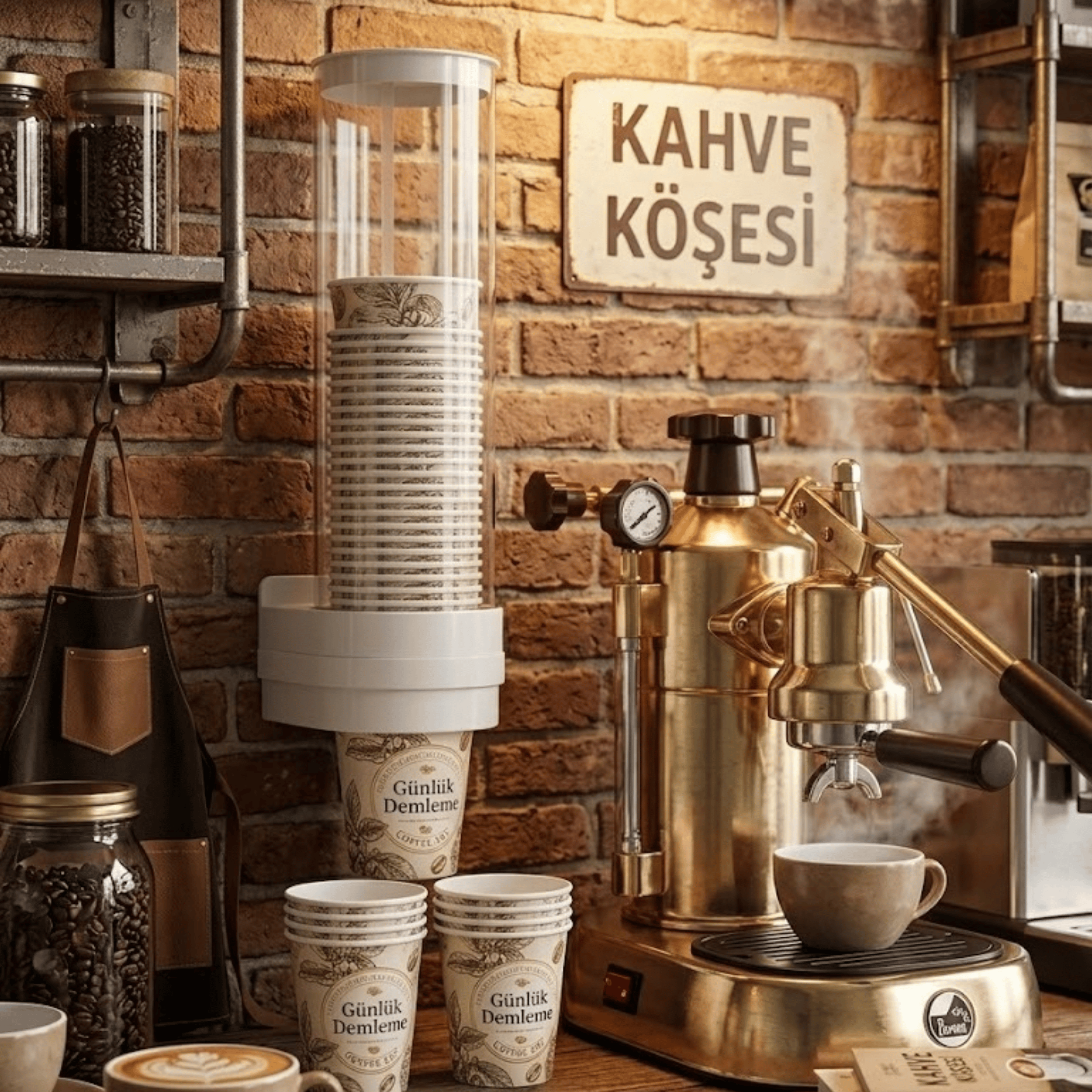Karton Bardak Dispenseri 50 Bardak Kapasiteli – Su