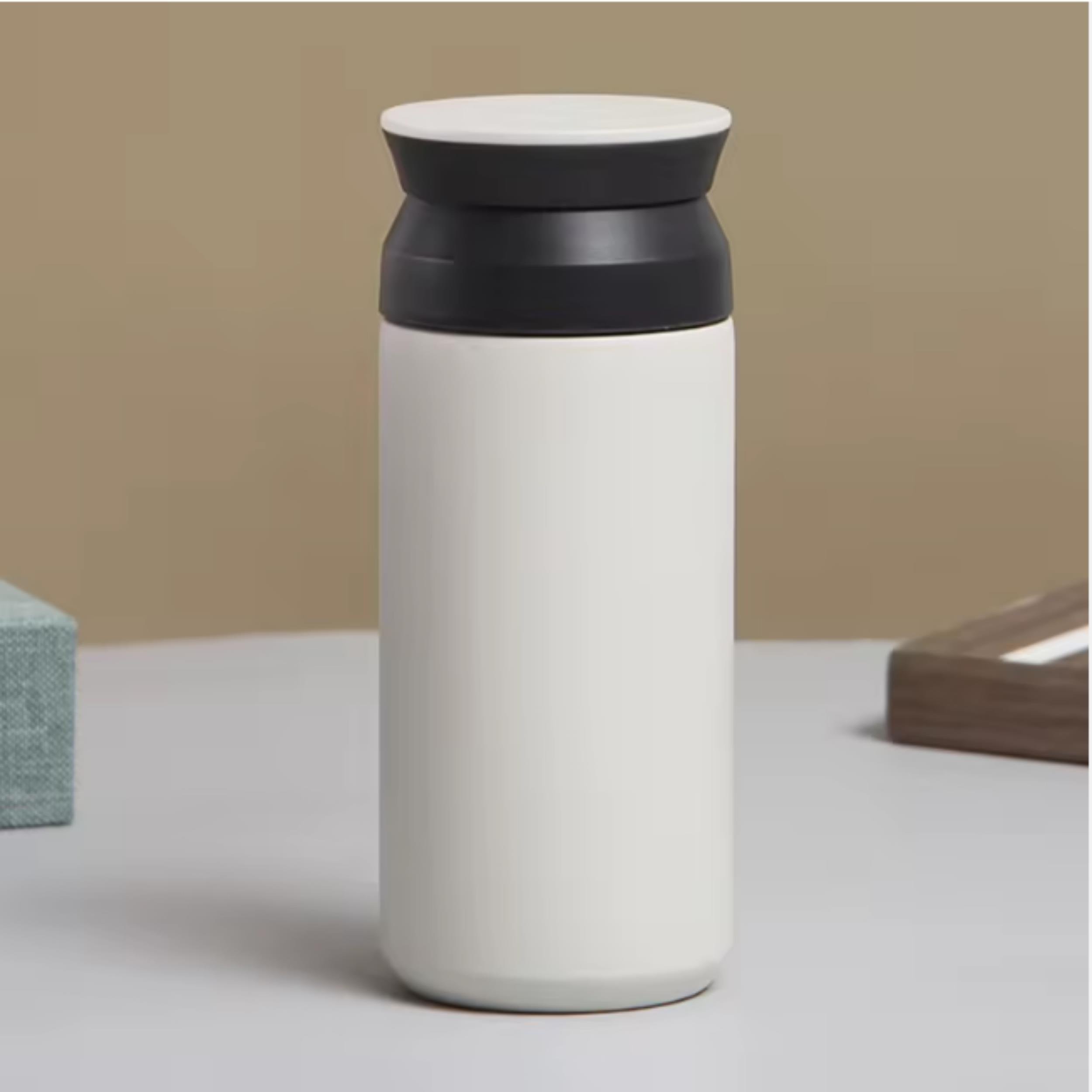 Paslanmaz Çelik Bardak Mug Termos 350 ml  Çift Katmanlı, Sızdırmaz Kapaklı