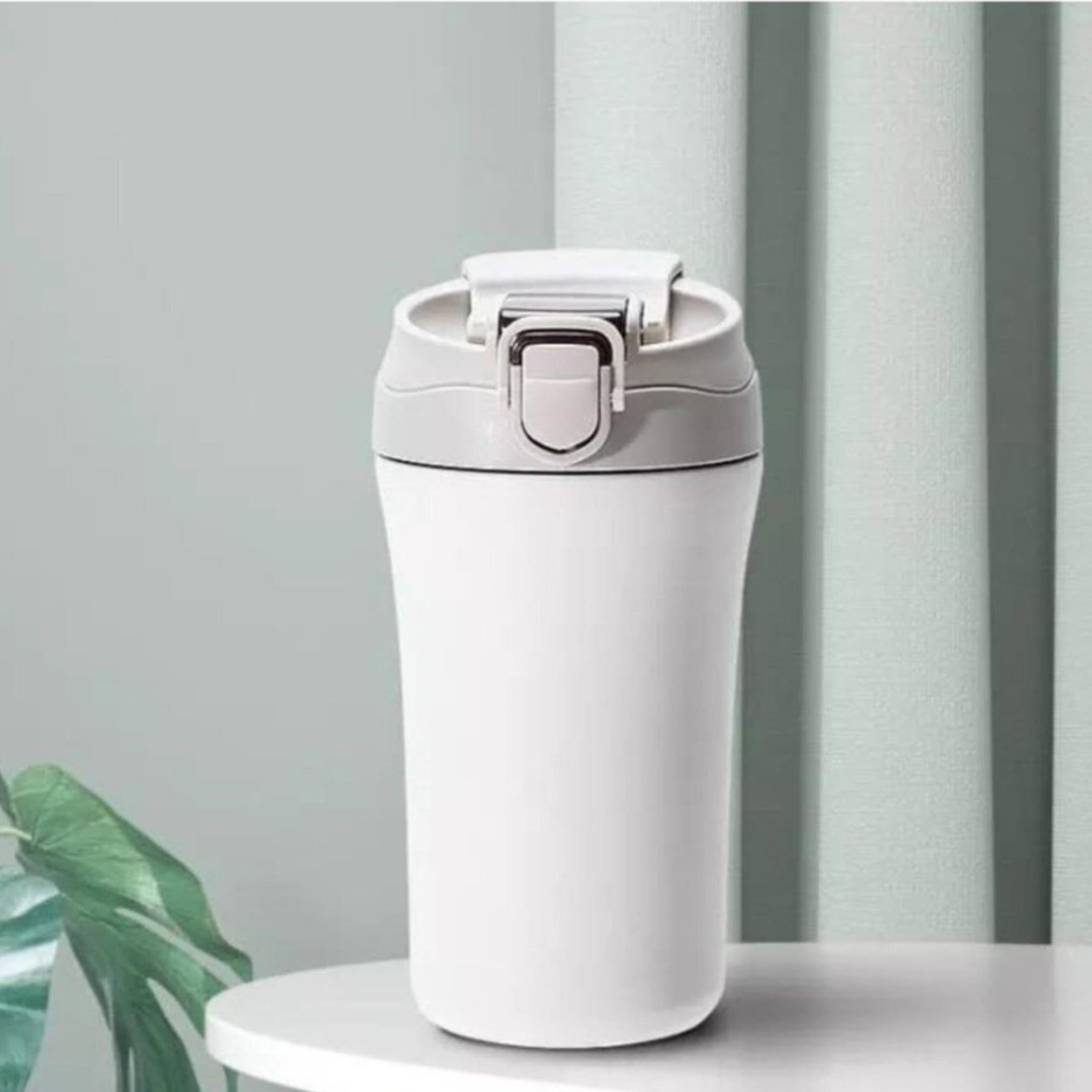 Paslanmaz Çelik Bardak Mug Termos 380 ml  Çift Katmanlı, Sızdırmaz Kapaklı