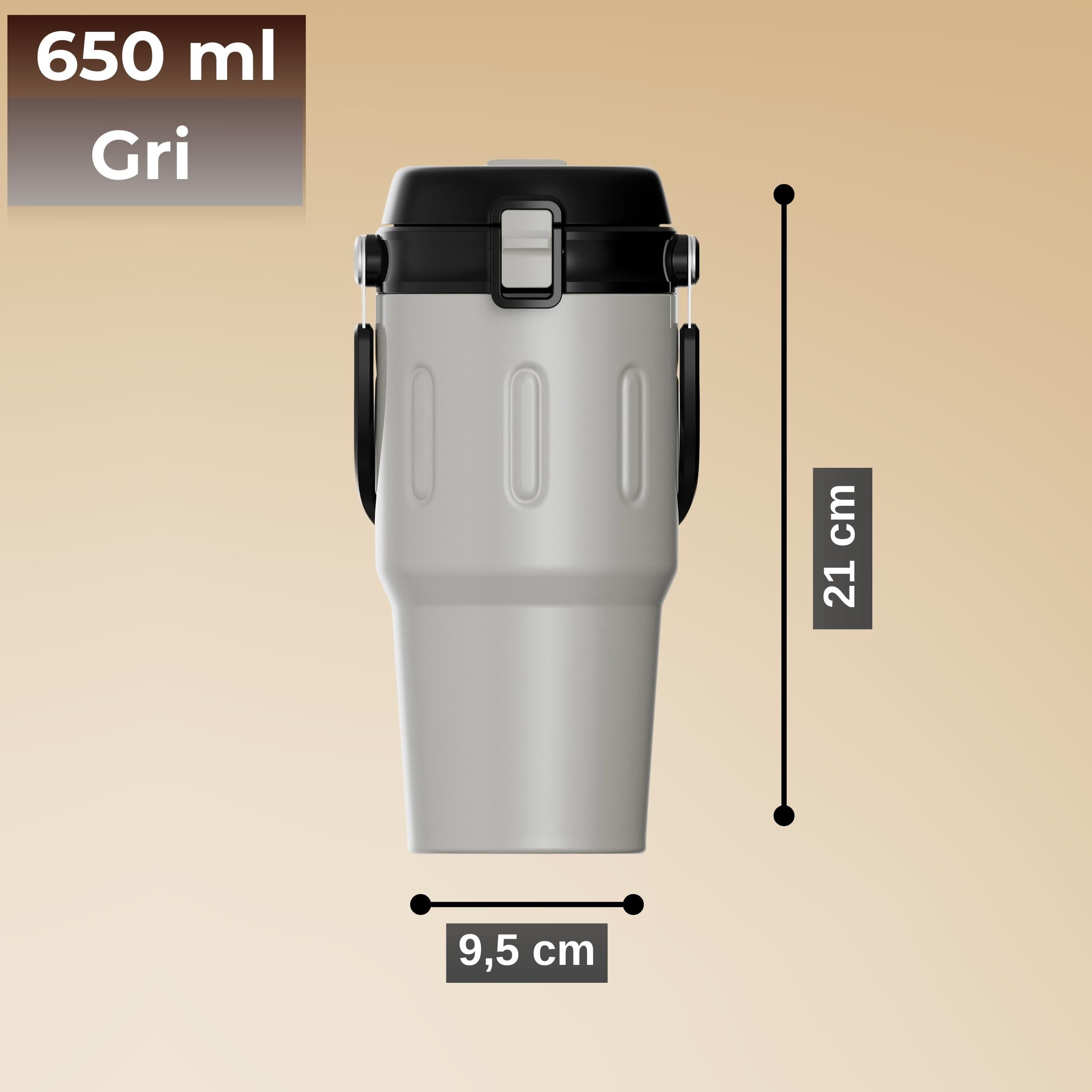 Paslanmaz Çelik Termos 650 ml -Sızdırmaz Kapak,Geniş Ağızlı