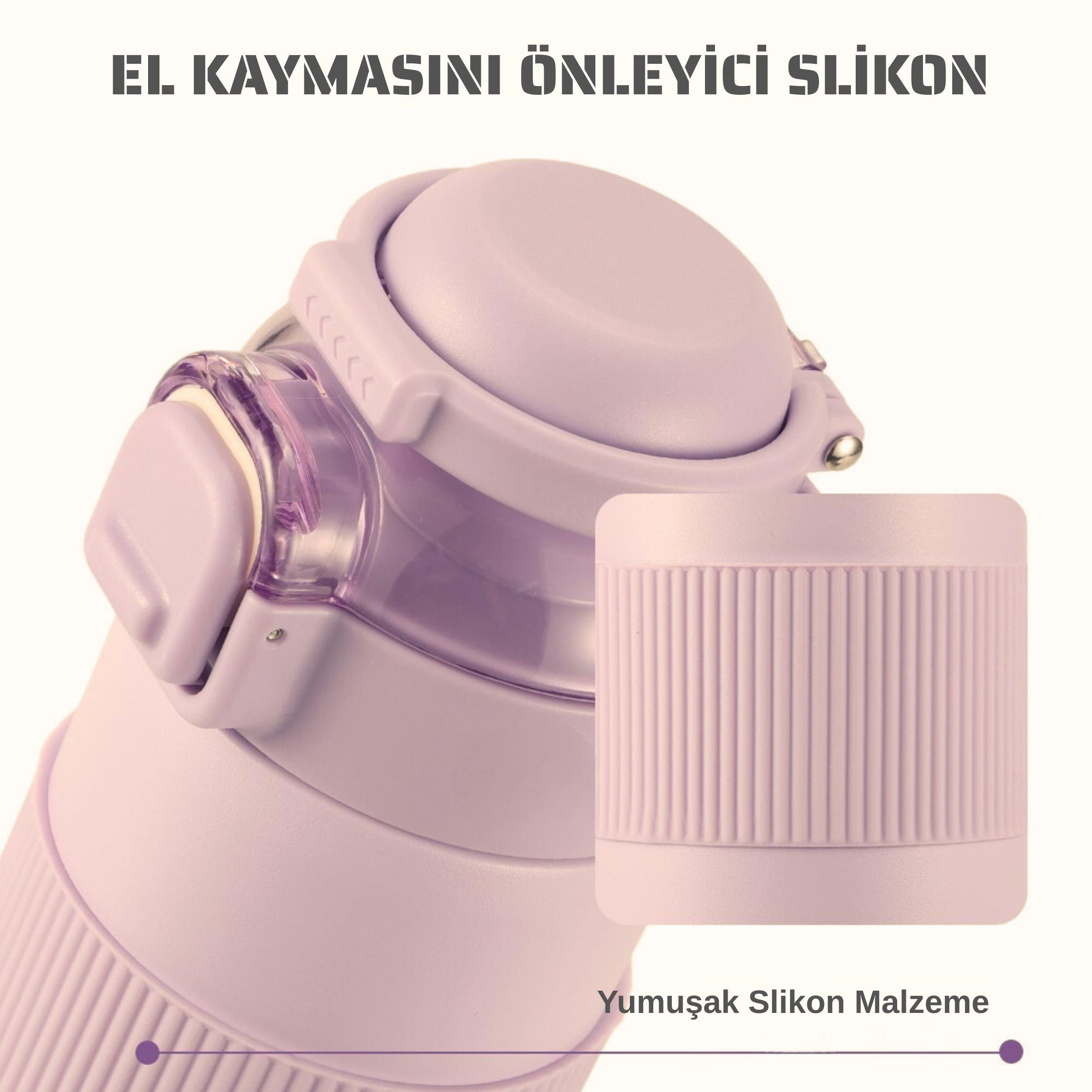Paslanmaz Çelik Termos 700 ml-Tektuşla Açılır Çift Kullanımlı Kapak