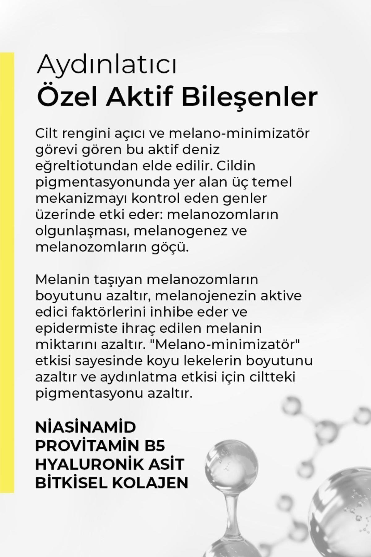 Aydınlatıcı-leke Karşıtı Serum 30 ml (DENİZ EĞRELTİOTU-NİACİNAMİDE-PROVİTAMİN B5-HYALURONİK ASİT)