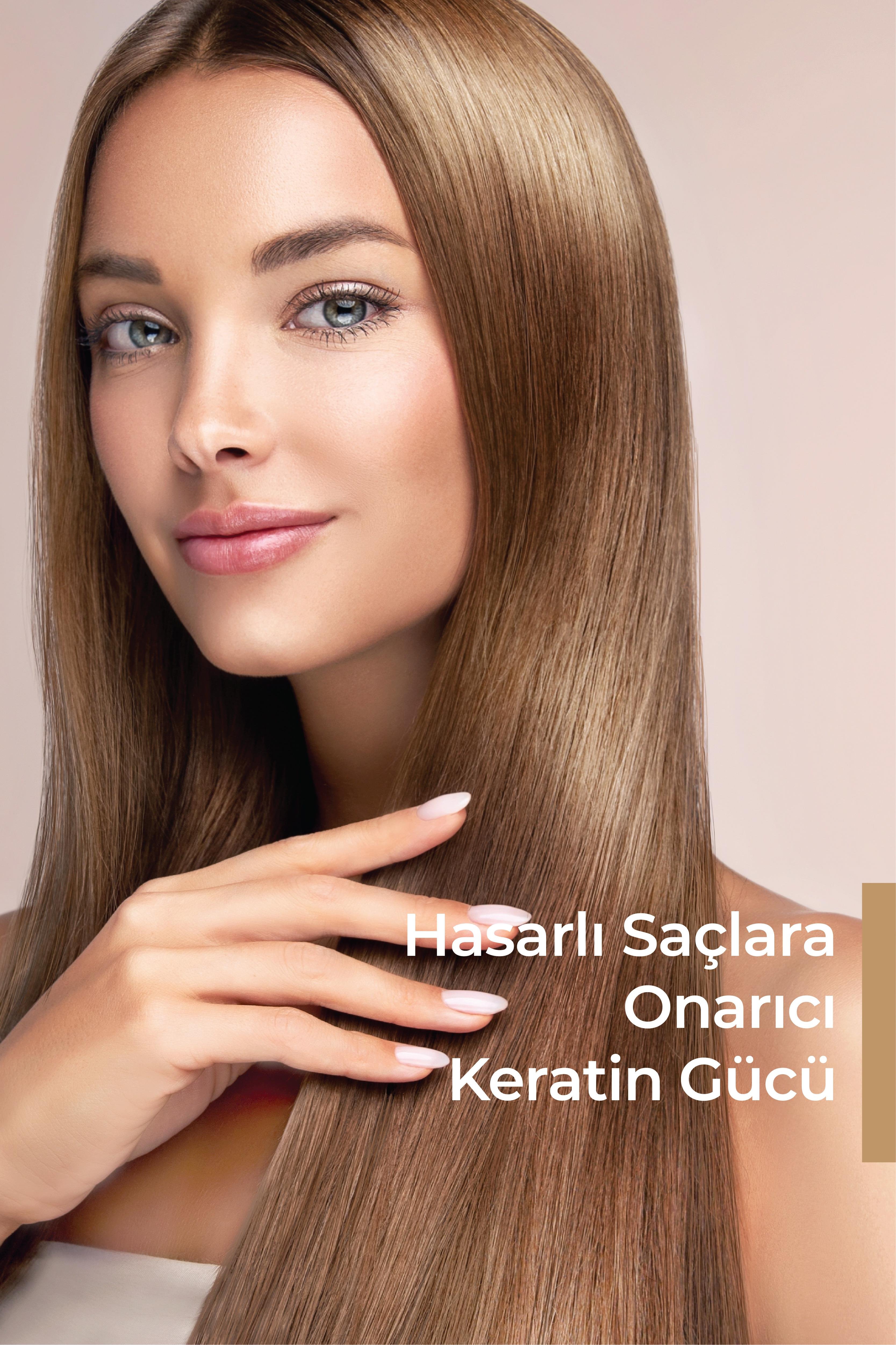 Sülfatsız Tuzsuz Besleyici Doğal Keratin Şampuanı (400ML) - Dökülme Önleyici Güçlendirici