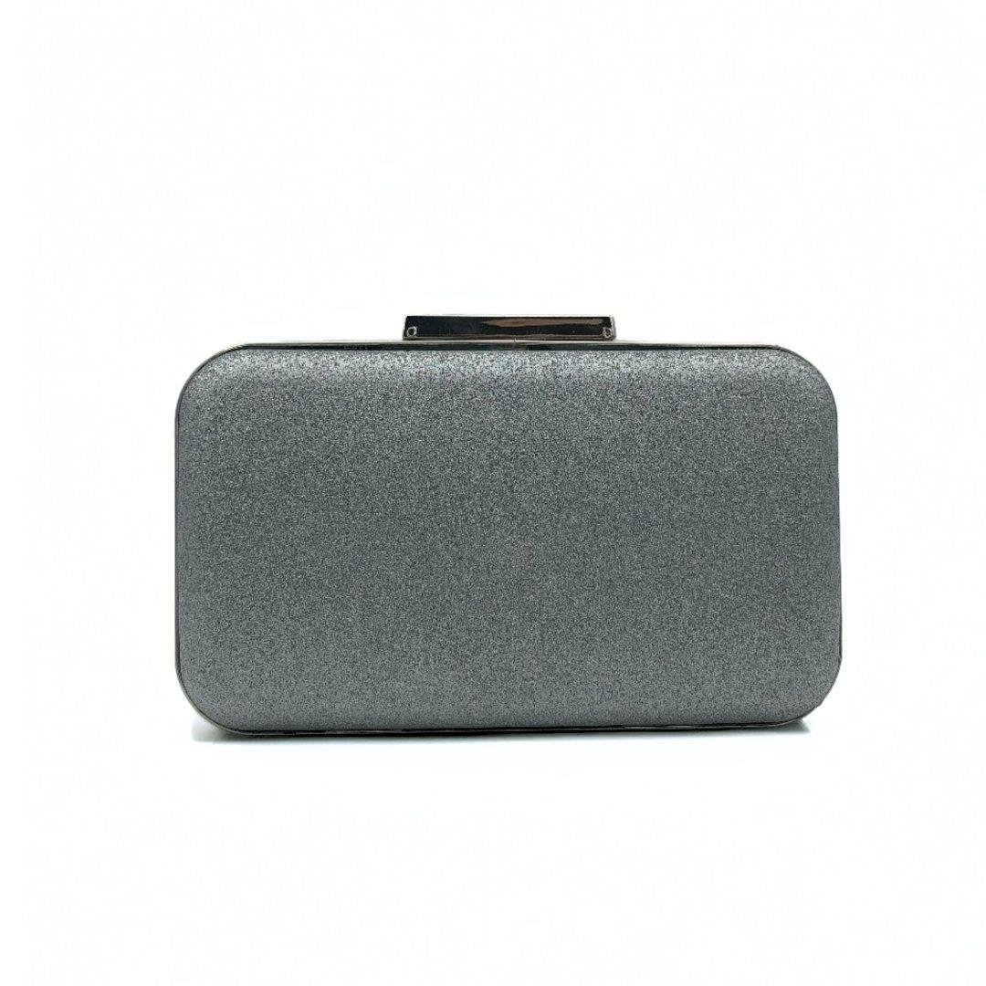  Gümüş İri Taşlı Kristal Abiye Çanta