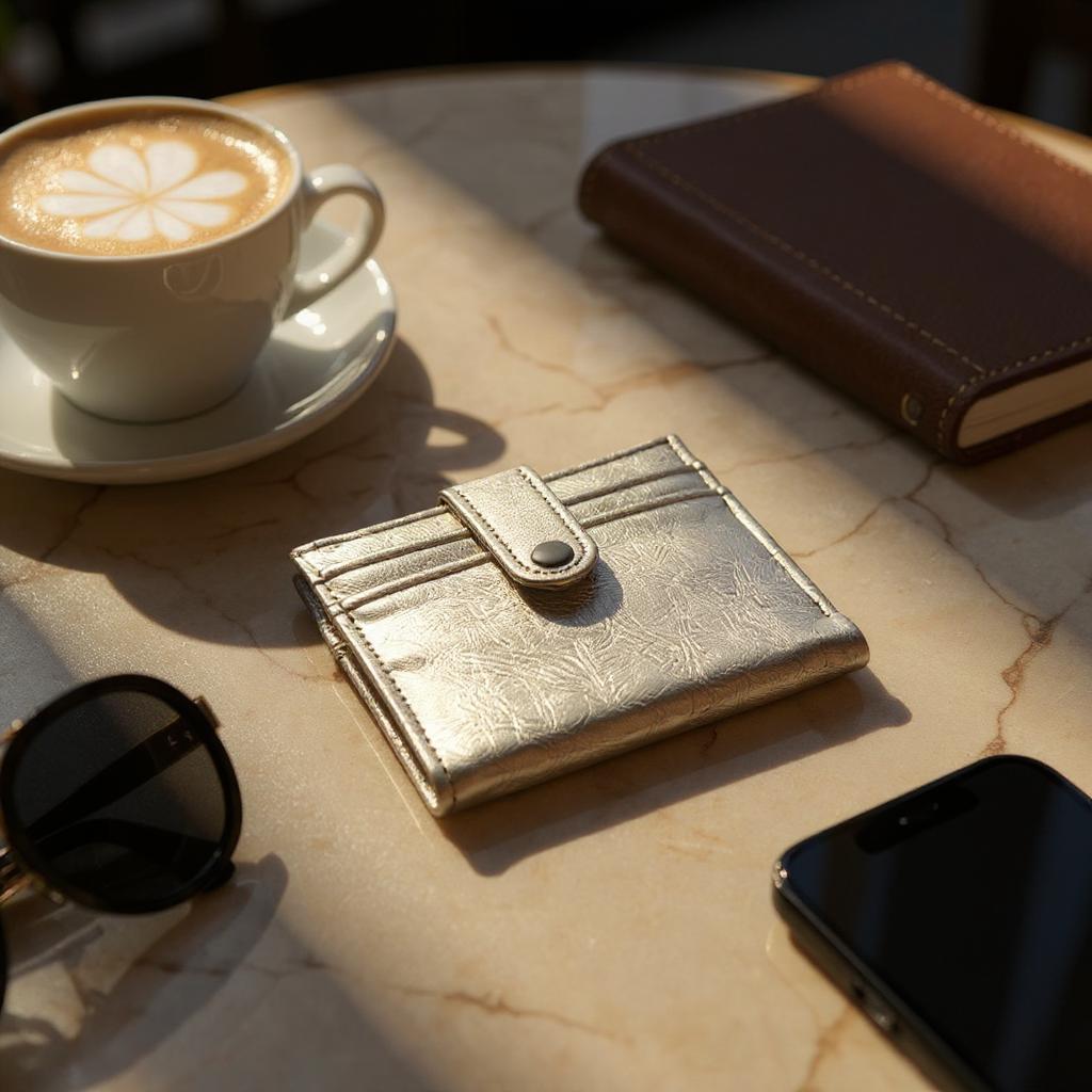 Çıtçıt Kapaklı Altın Rengi Kartlık