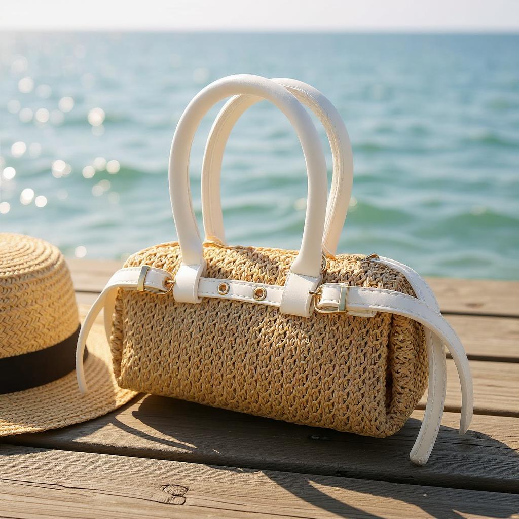 Dikdörtgen Beyaz Hazır Çapraz Çanta