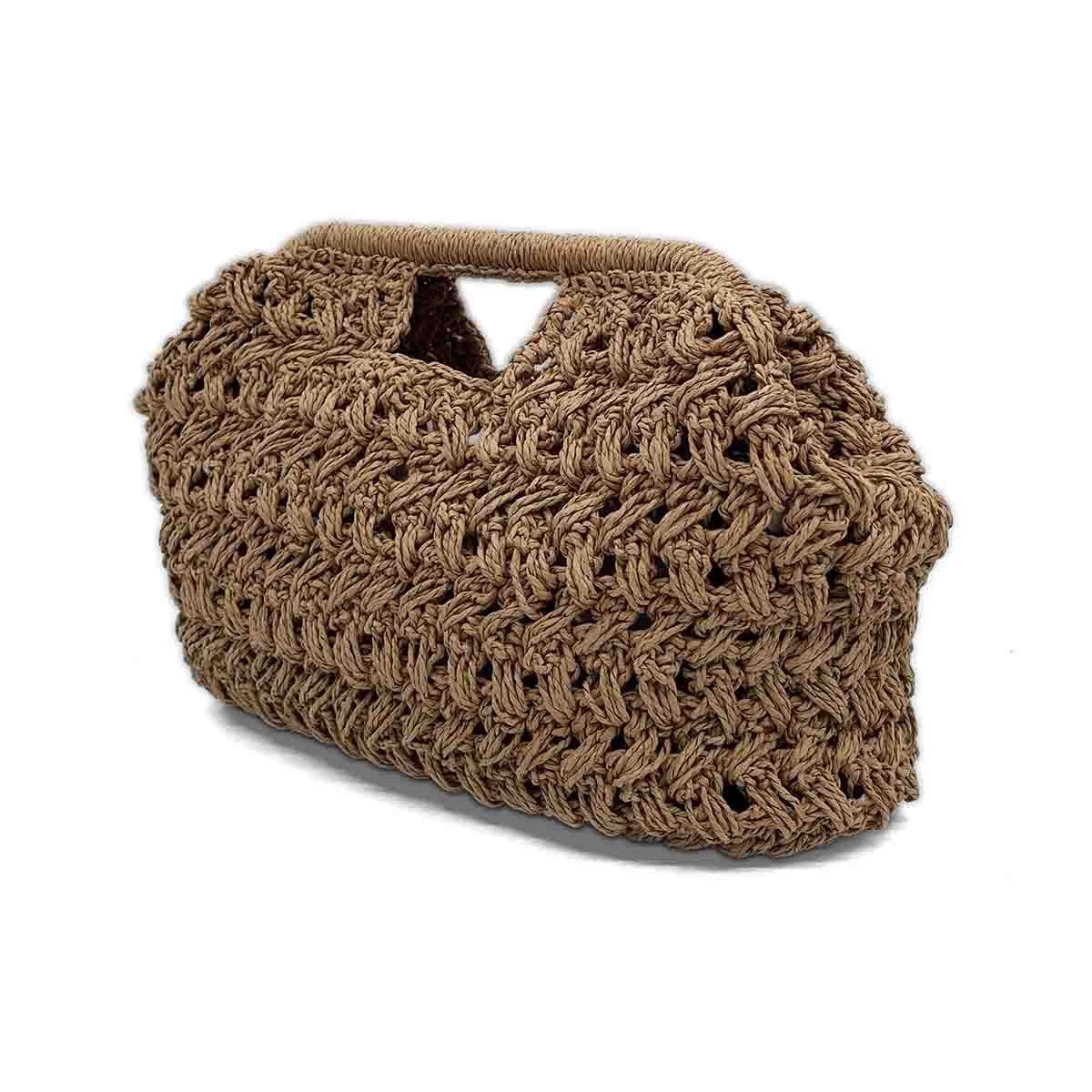 El İşi Hasır El Çantası Küçük Boy