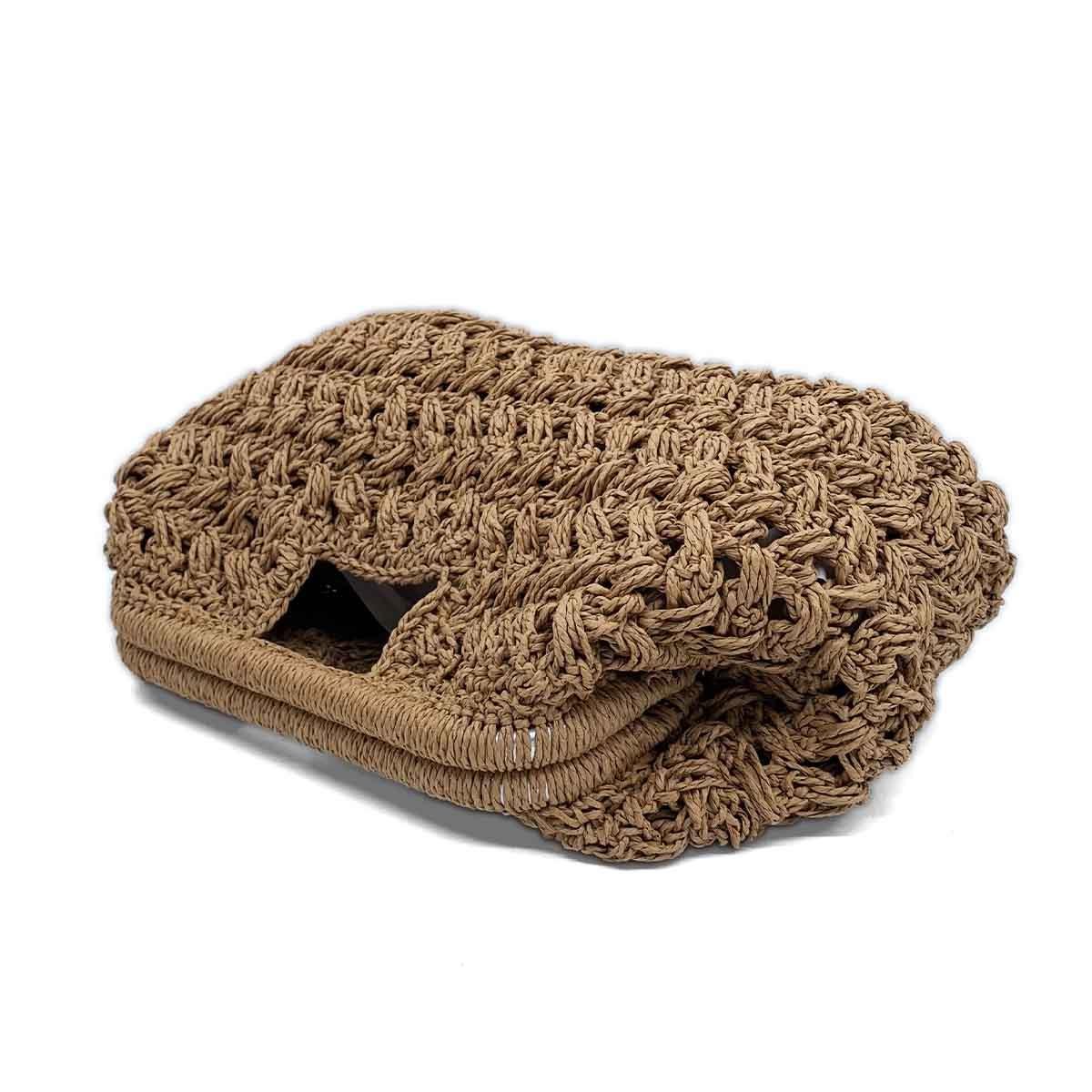 El İşi Hasır El Çantası Küçük Boy