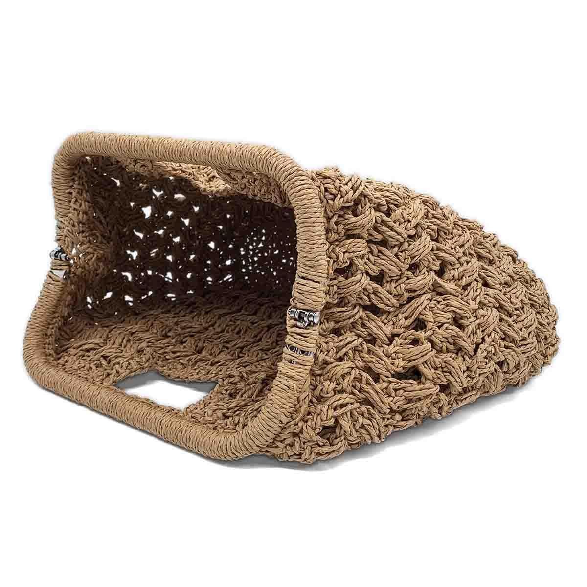 El İşi Hasır El Çantası Küçük Boy