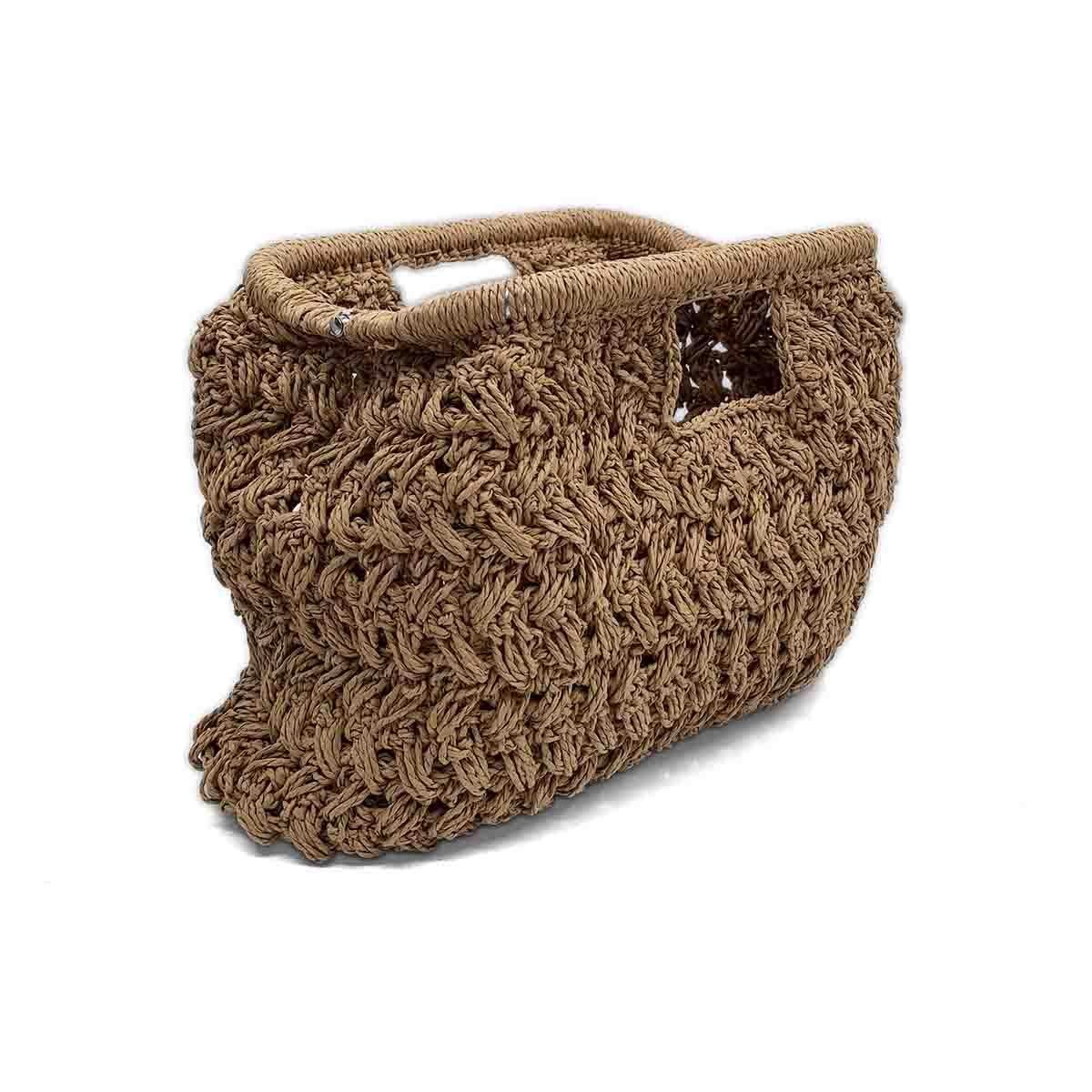 El İşi Hasır El Çantası Küçük Boy