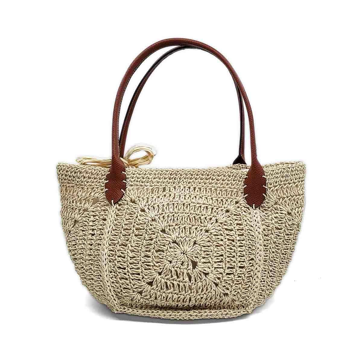 El İşi Hasır Omuz Çantası