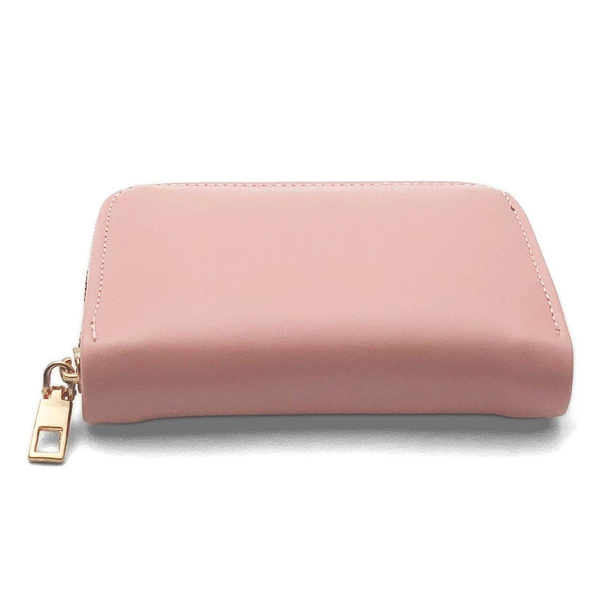 Fermuarlı Pembe Mini Cüzdan