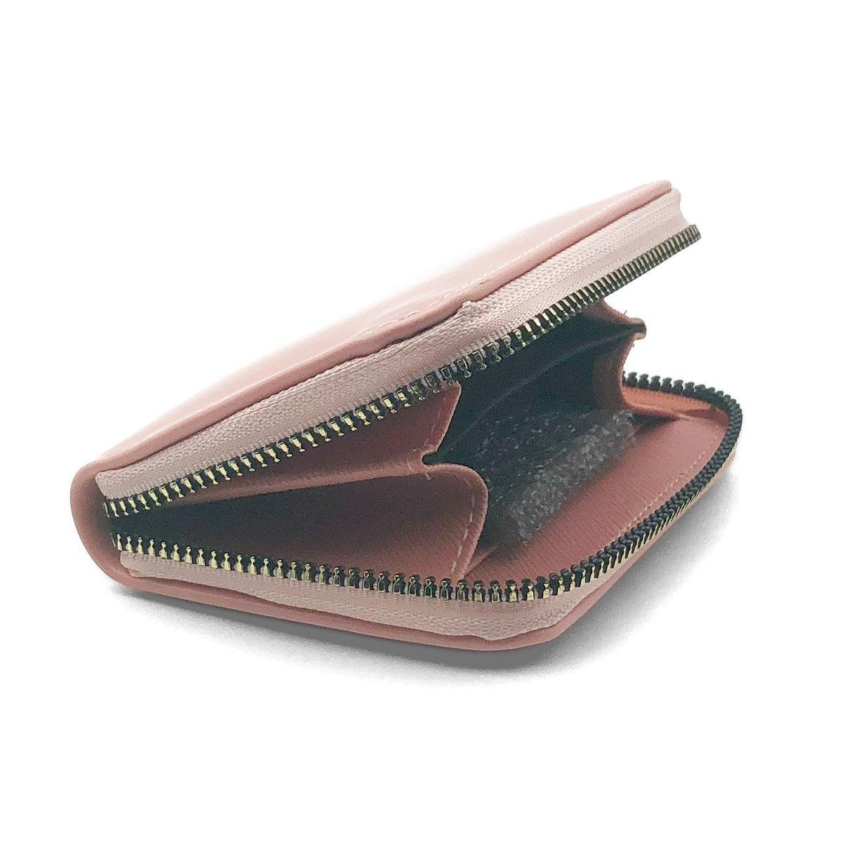 Fermuarlı Pembe Mini Cüzdan