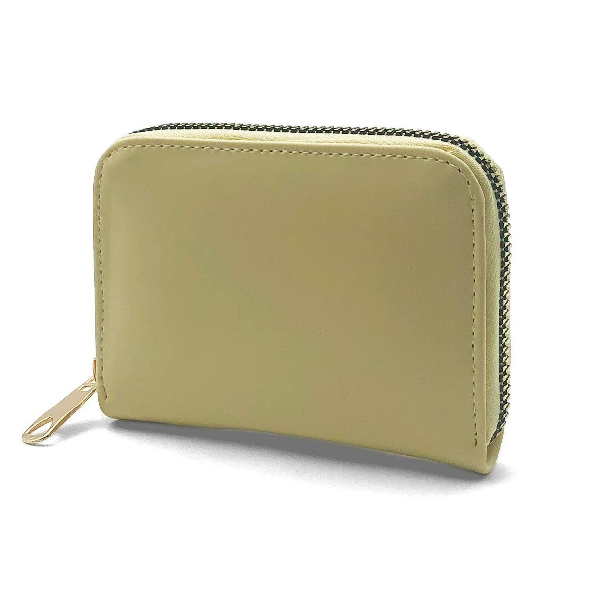 Fermuarlı Sarı Mini Cüzdan