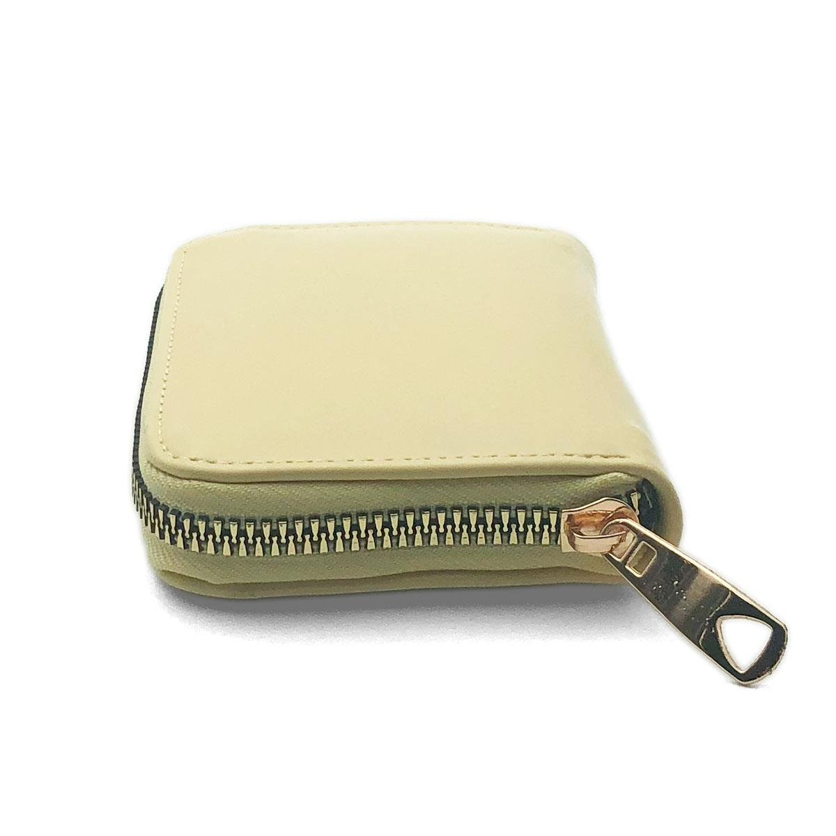 Fermuarlı Sarı Mini Cüzdan