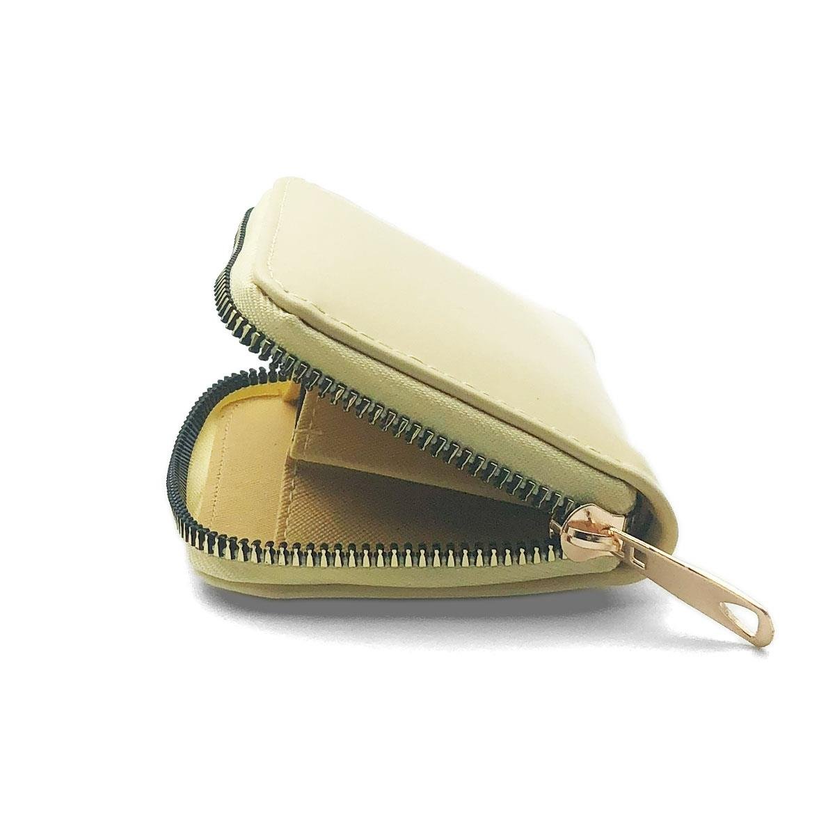 Fermuarlı Sarı Mini Cüzdan